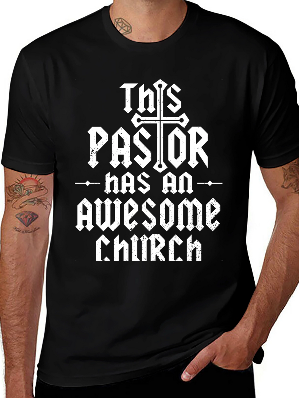 This Pastor Has an Awesome Church T-Shirt
