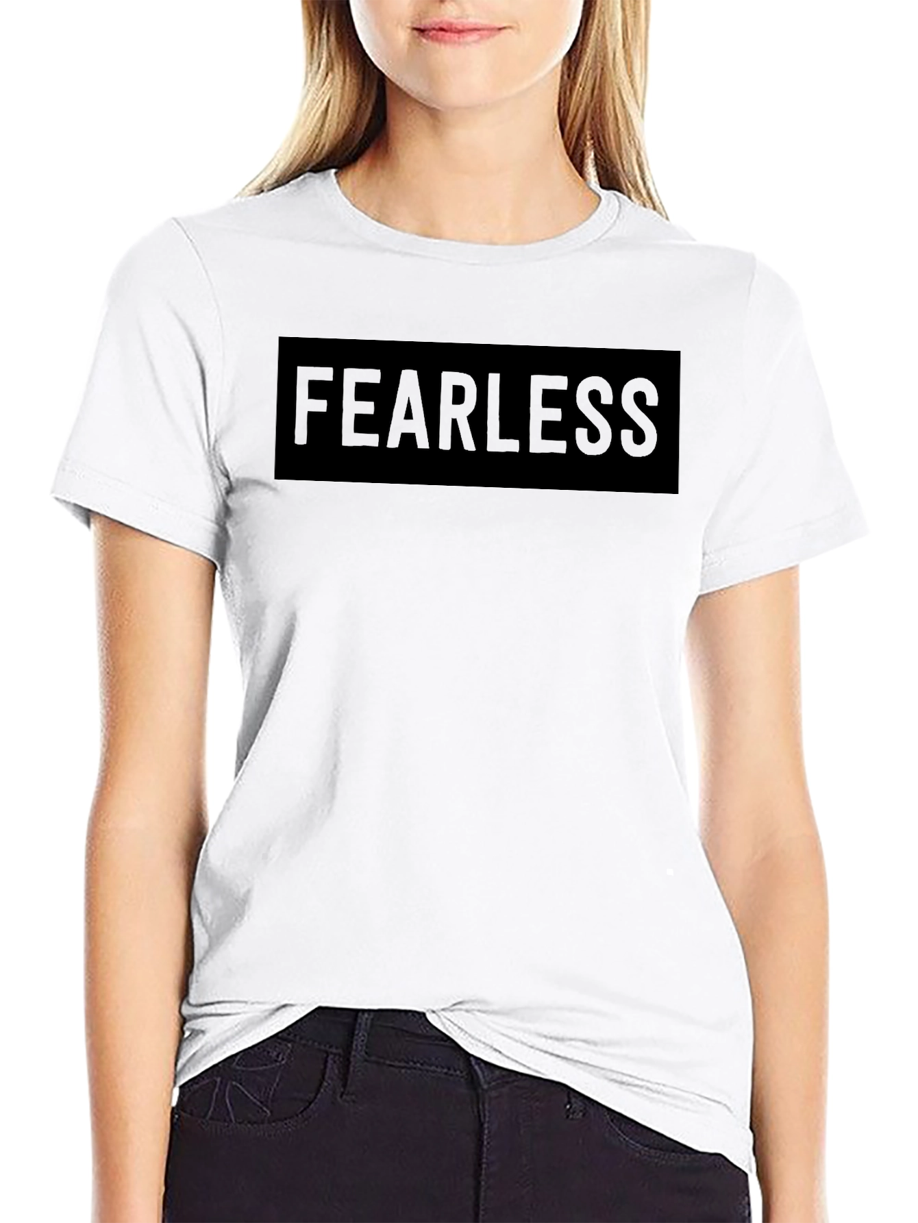 Fearless Black Crewneck T-Shirt