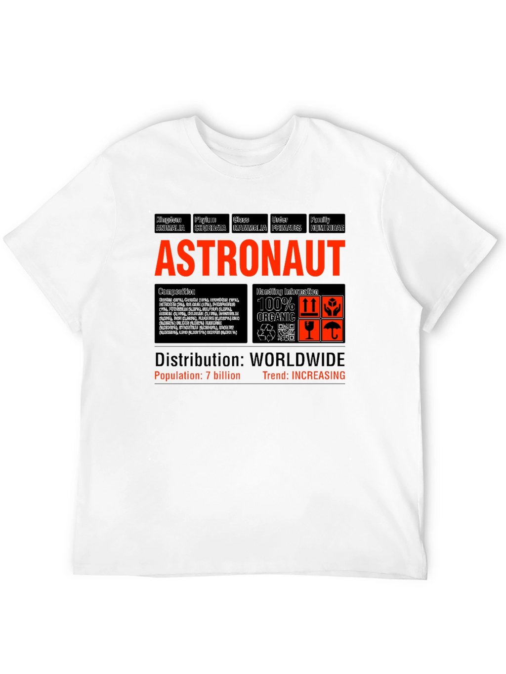 Astronaut Specimen T-Shirt - Science & Space Novelty Tee