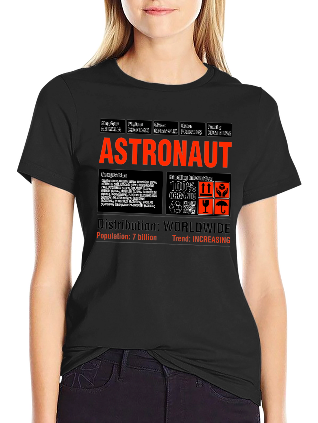 Astronaut Specimen T-Shirt - Science & Space Novelty Tee