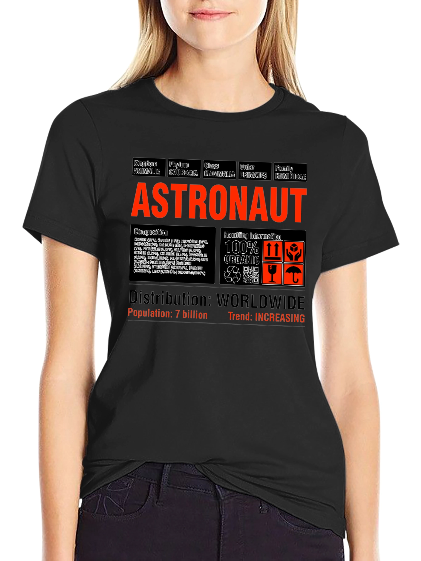 Astronaut Specimen T-Shirt - Science & Space Novelty Tee