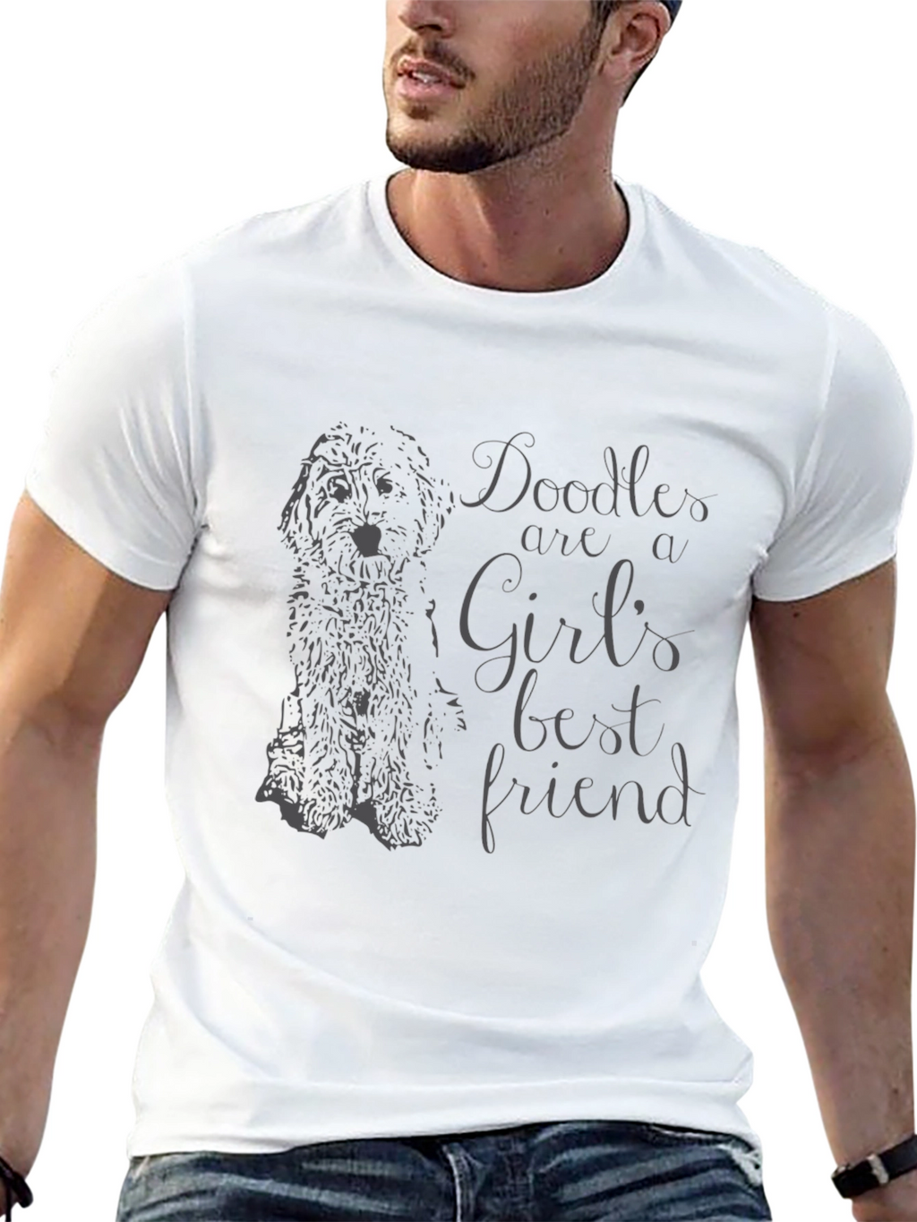 Doodle Dog Lover T-Shirt - Girls Best Friend Tee