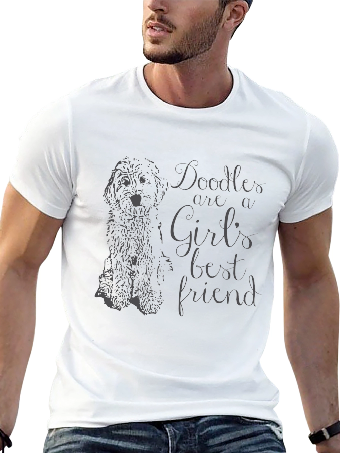 Doodle Dog Lover T-Shirt - Girls Best Friend Tee
