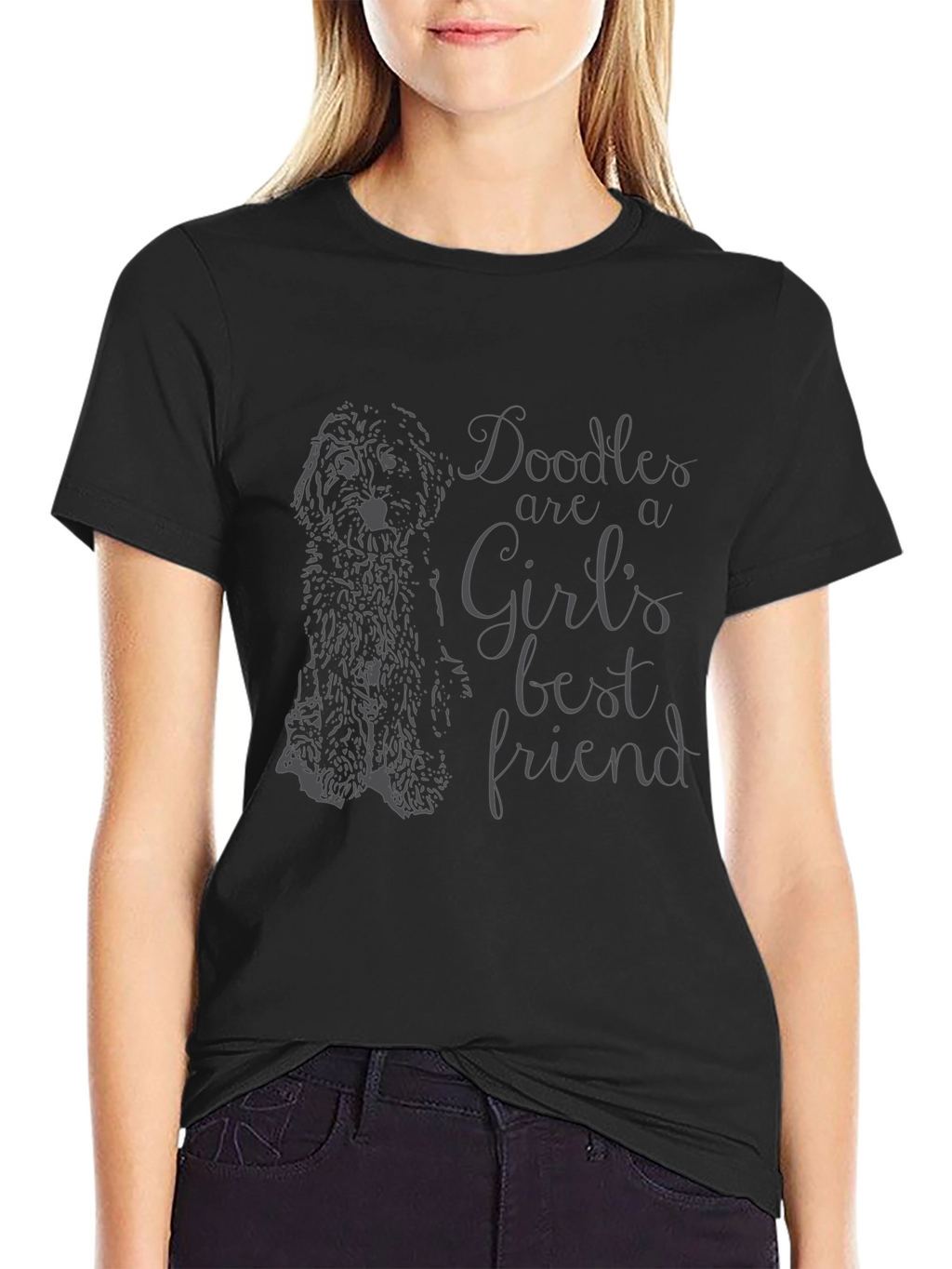 Doodle Dog Lover T-Shirt - Girls Best Friend Tee
