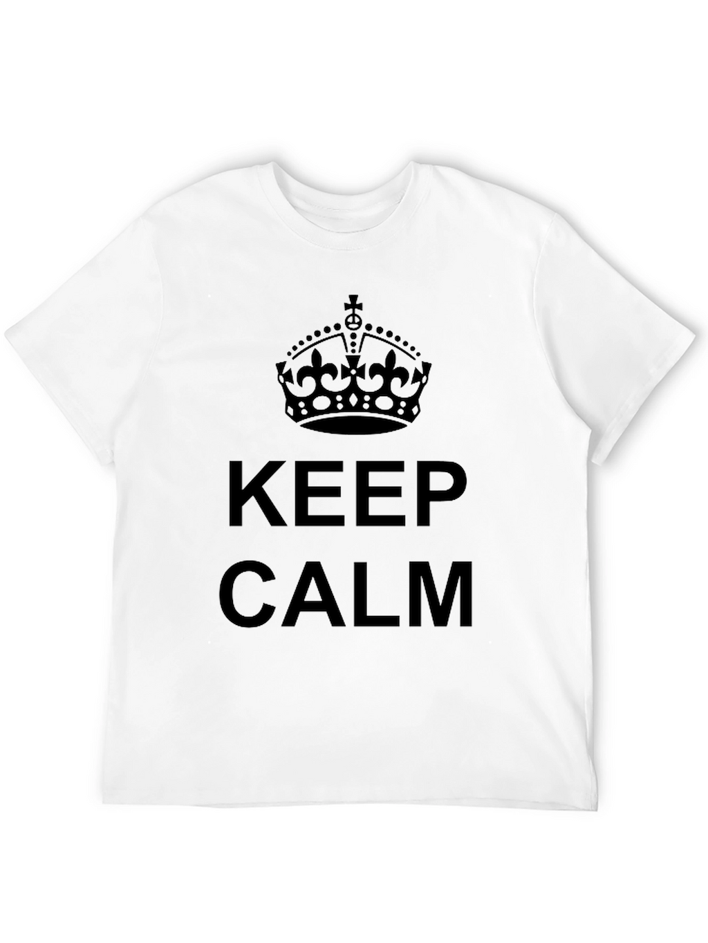 Keep Calm Crown Graphic Tee - Black