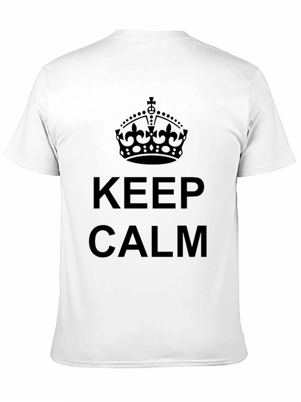 Keep Calm Crown Graphic Tee - Black