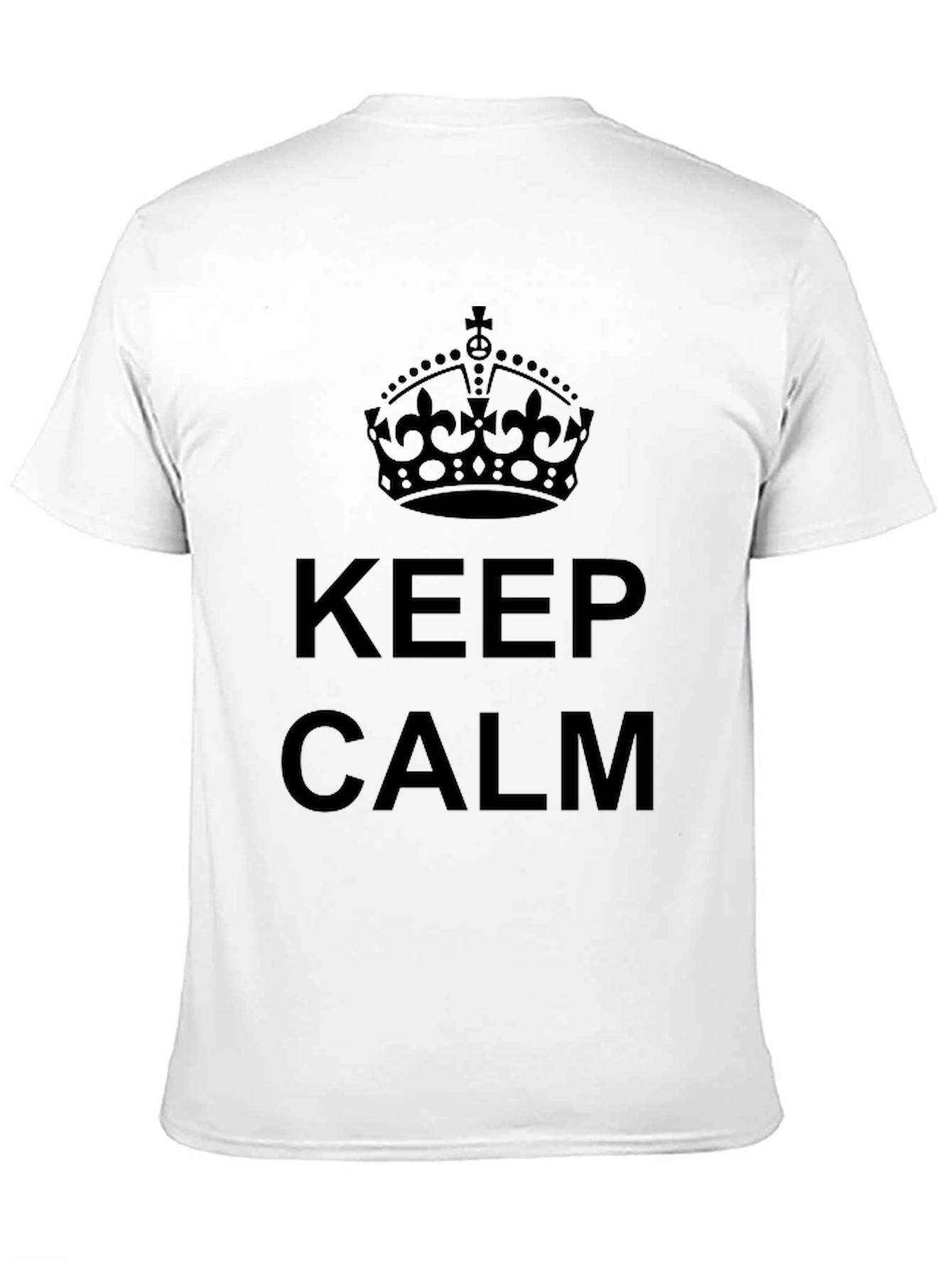 Keep Calm Crown Graphic Tee - Black