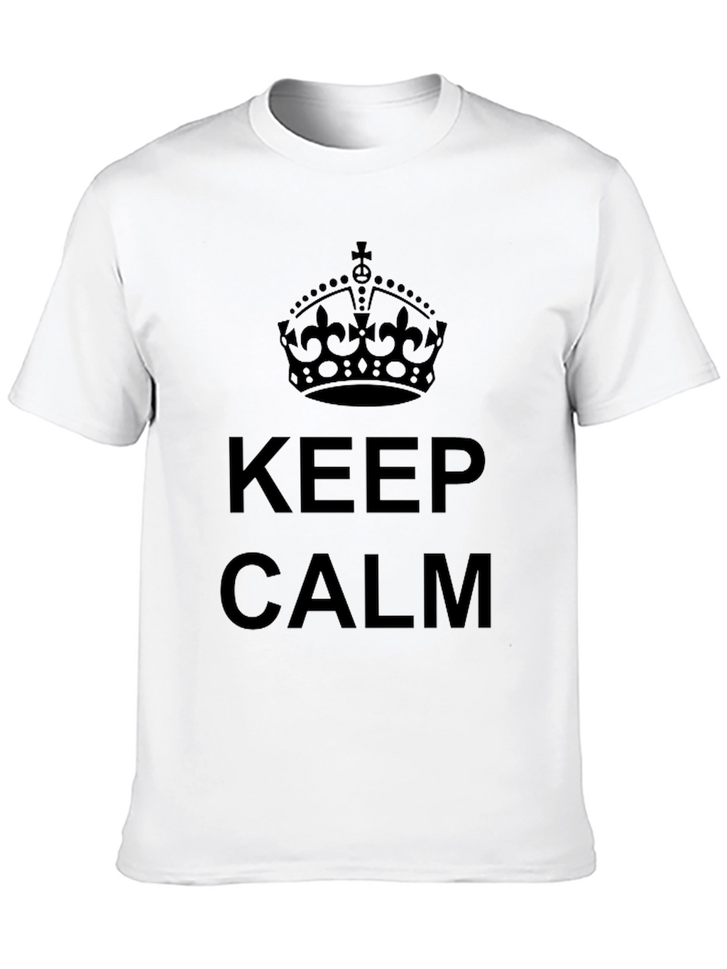 Keep Calm Crown Graphic Tee - Black