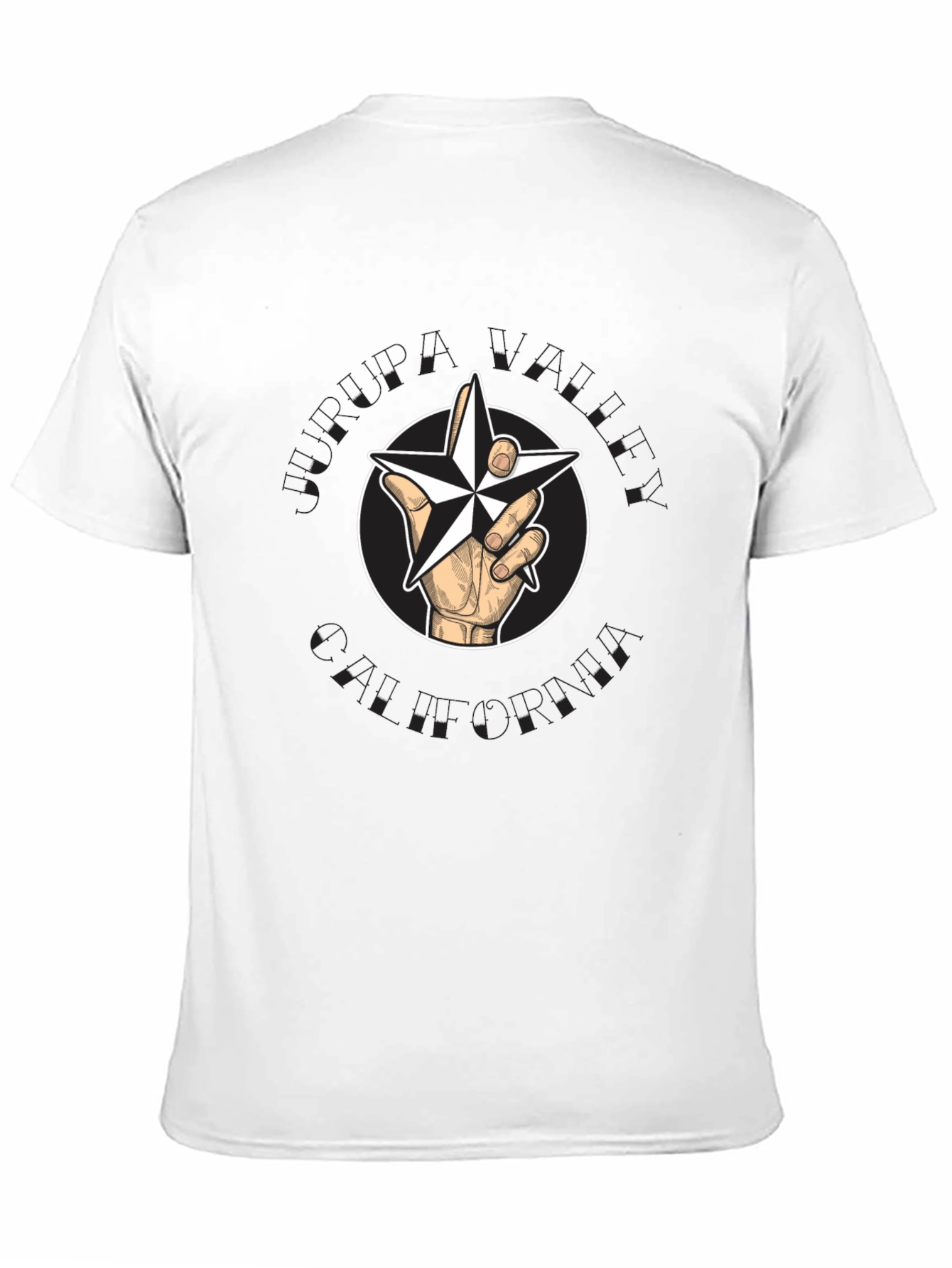 Star Hand Graphic Black T-Shirt