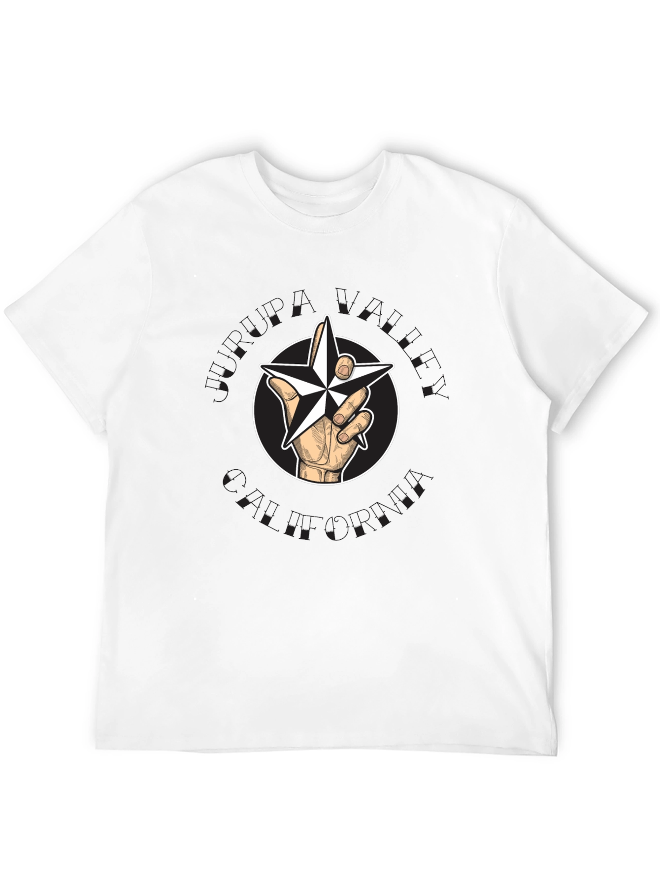 Star Hand Graphic Black T-Shirt