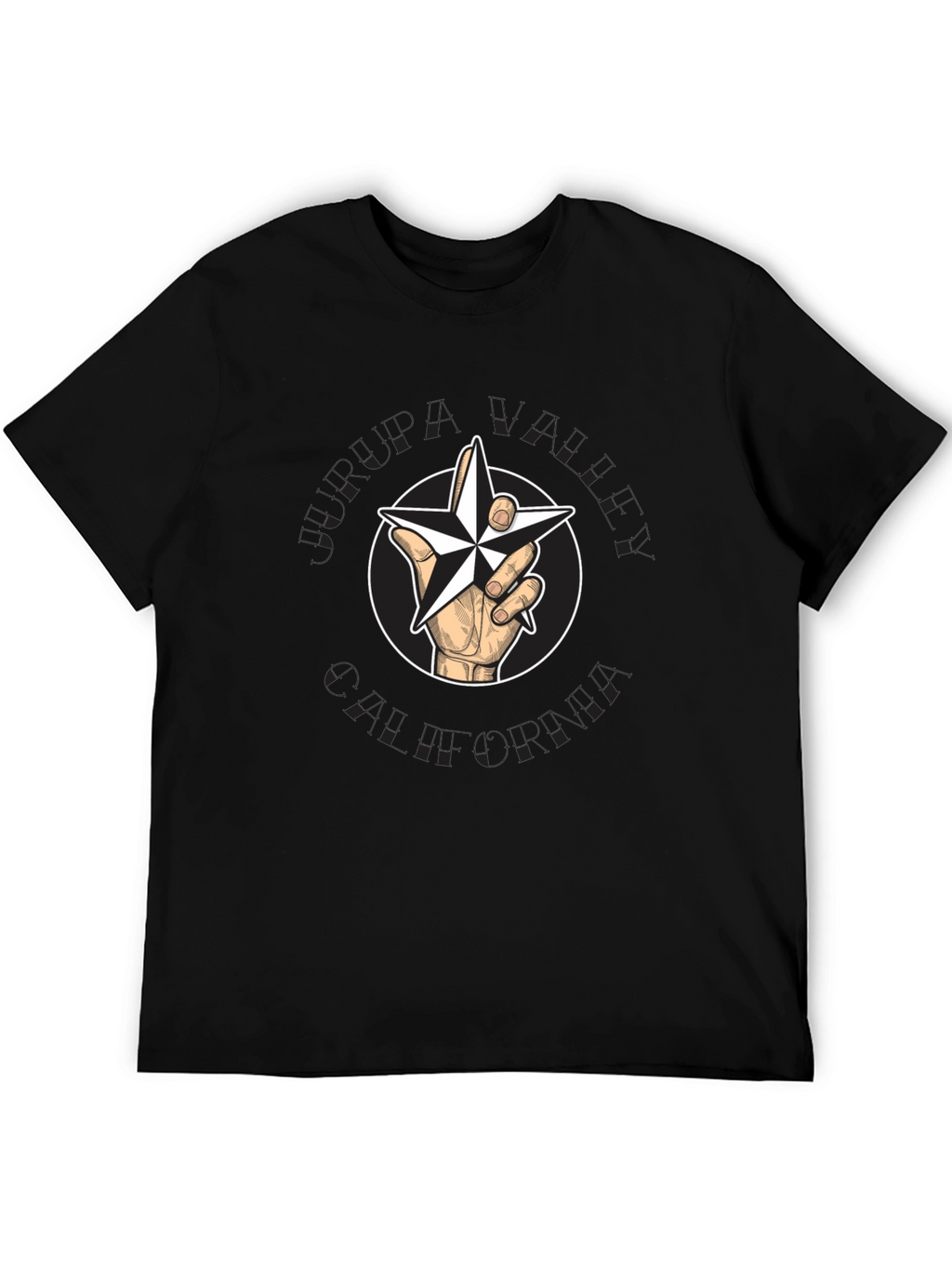 Star Hand Graphic Black T-Shirt