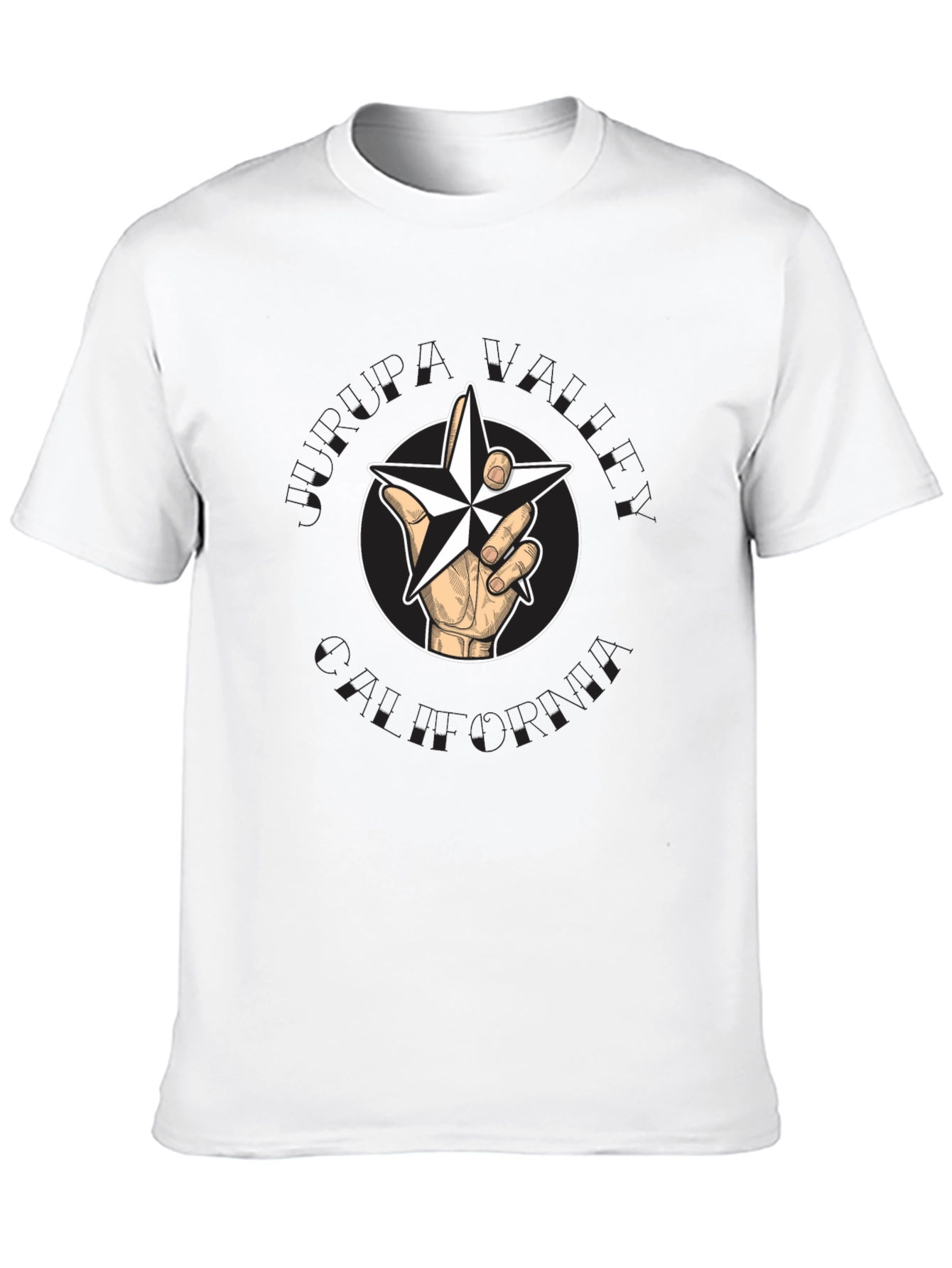 Star Hand Graphic Black T-Shirt