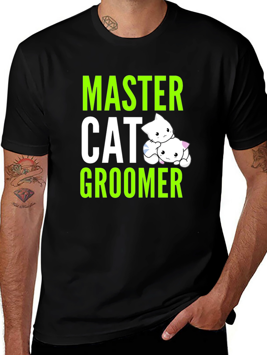 Master Cat Groomer Graphic Tee