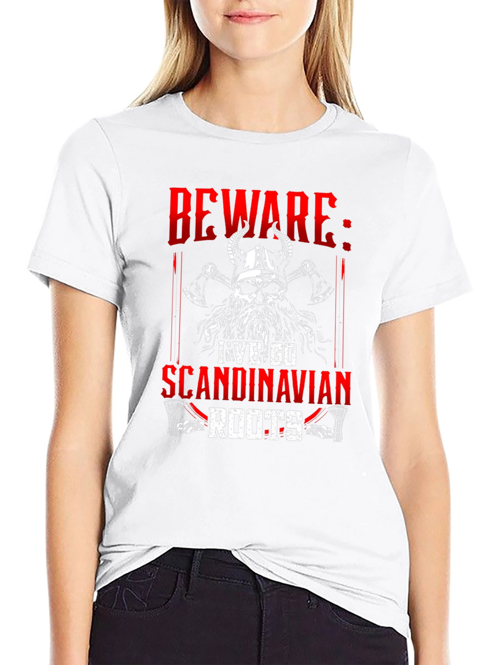 Beware I Have Scandinavian Roots Graphic Tee