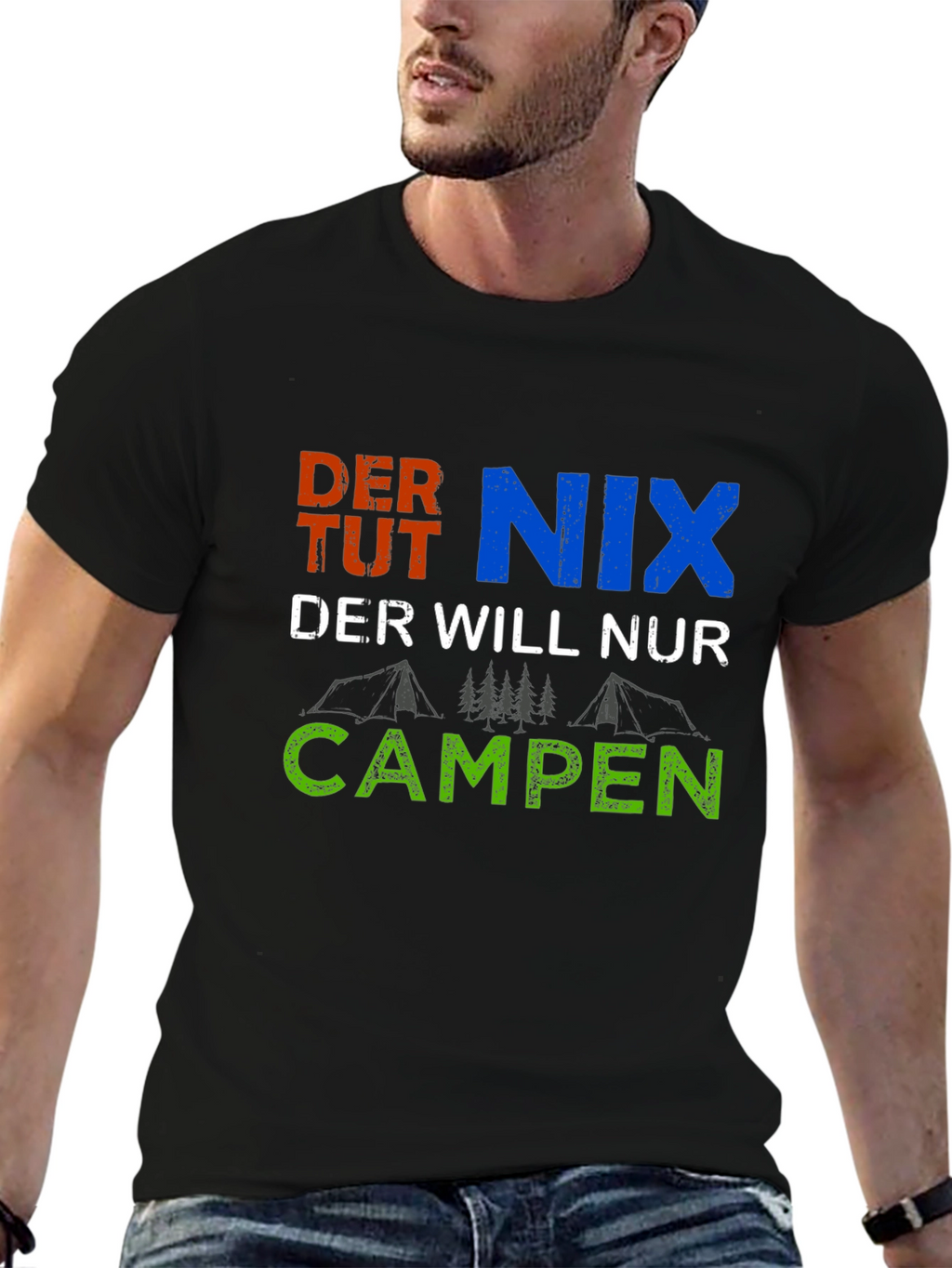 Camper T-Shirt - German Camping Slogan Tee