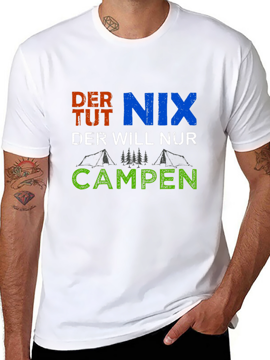 Camper T-Shirt - German Camping Slogan Tee