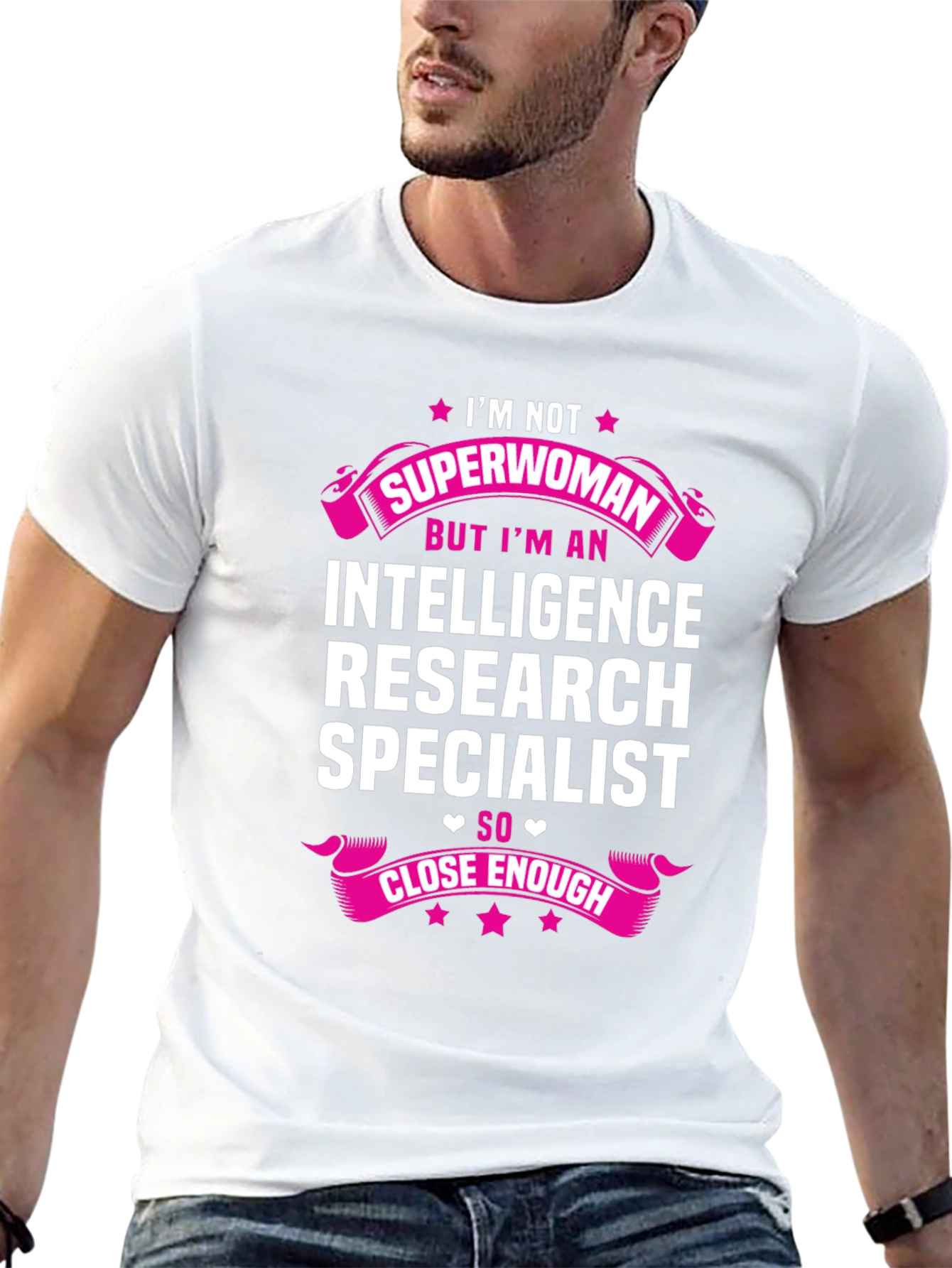 Intelligence Research Specialist T-Shirt Funny Superwoman