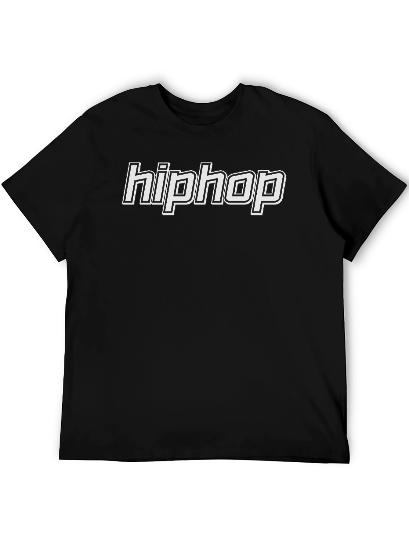 Hip Hop Graphic T-Shirt - Black