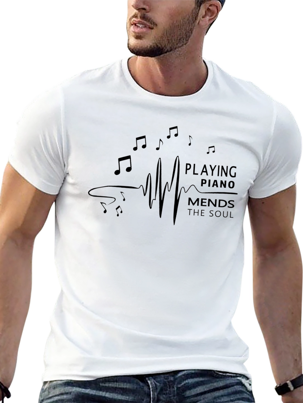 Playing Piano Mends the Soul T-Shirt