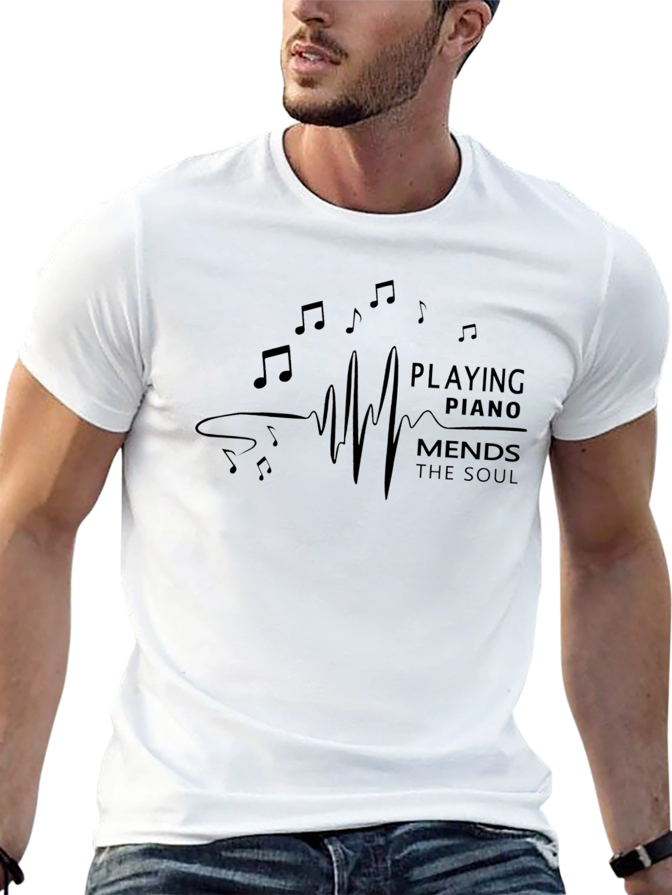 Playing Piano Mends the Soul T-Shirt