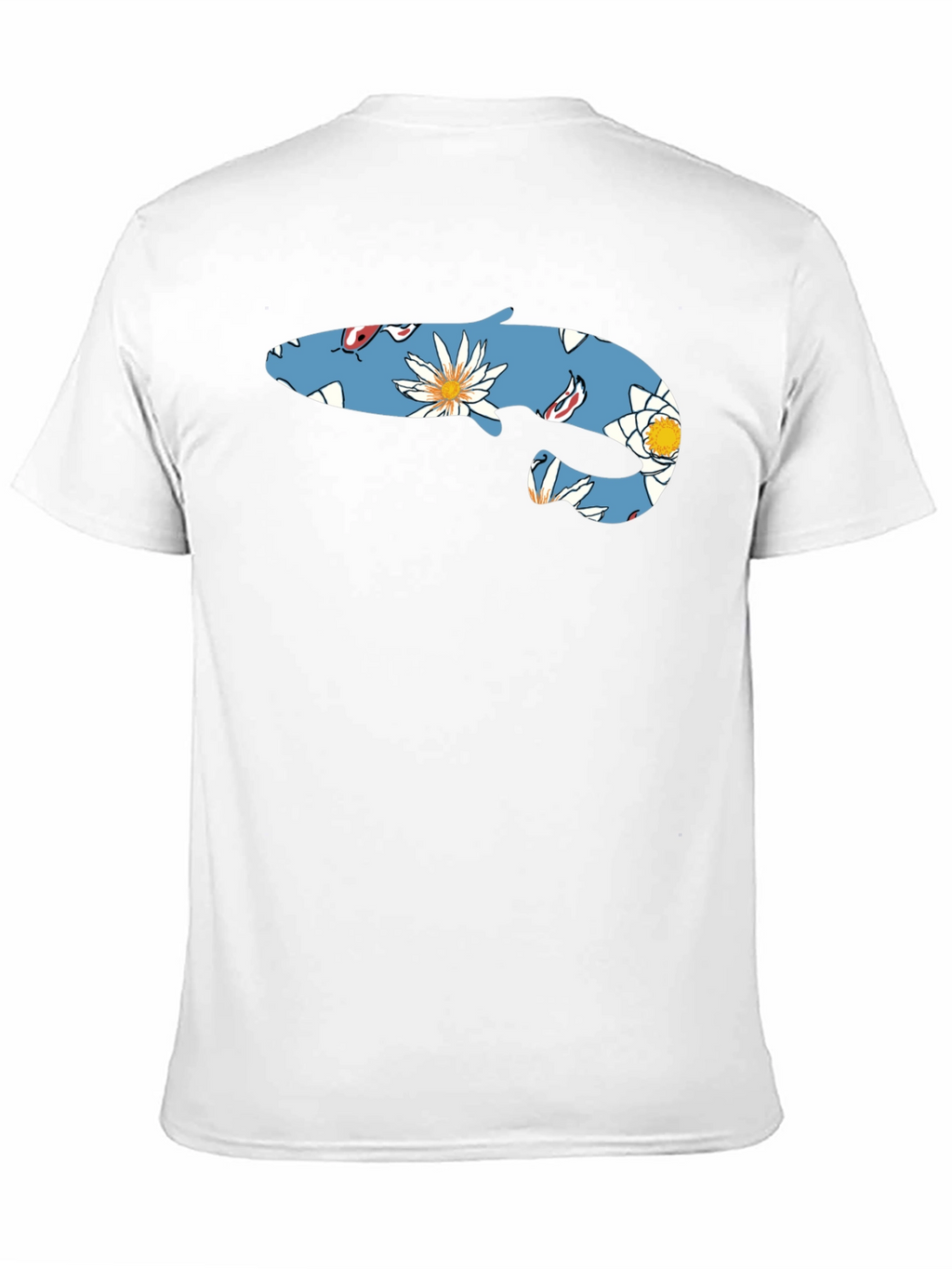 Floral Fish Graphic T-Shirt - Casual Style