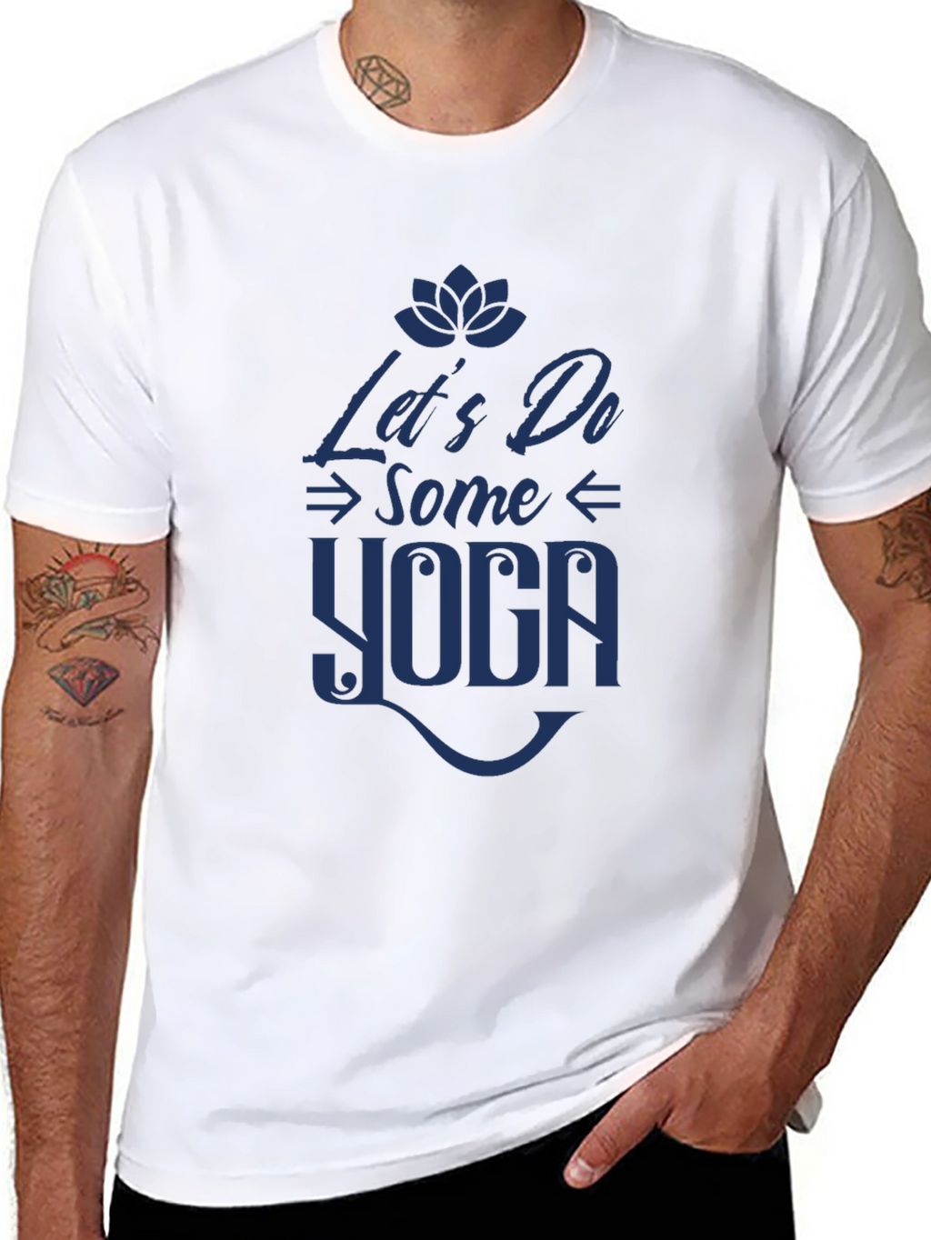 Lets Do Some Yoga Graphic Tee - Black