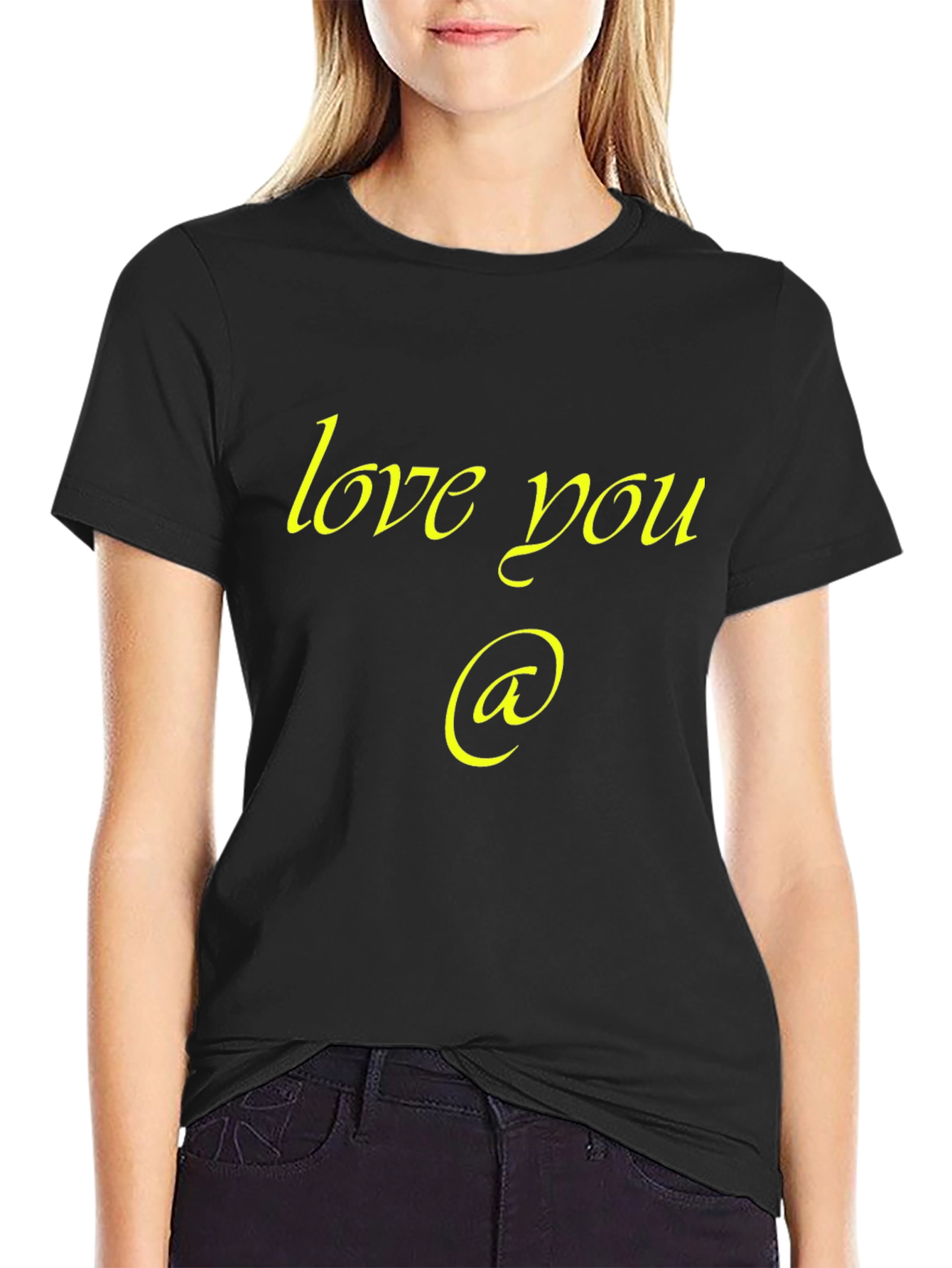 Love You Graphic Black T-Shirt