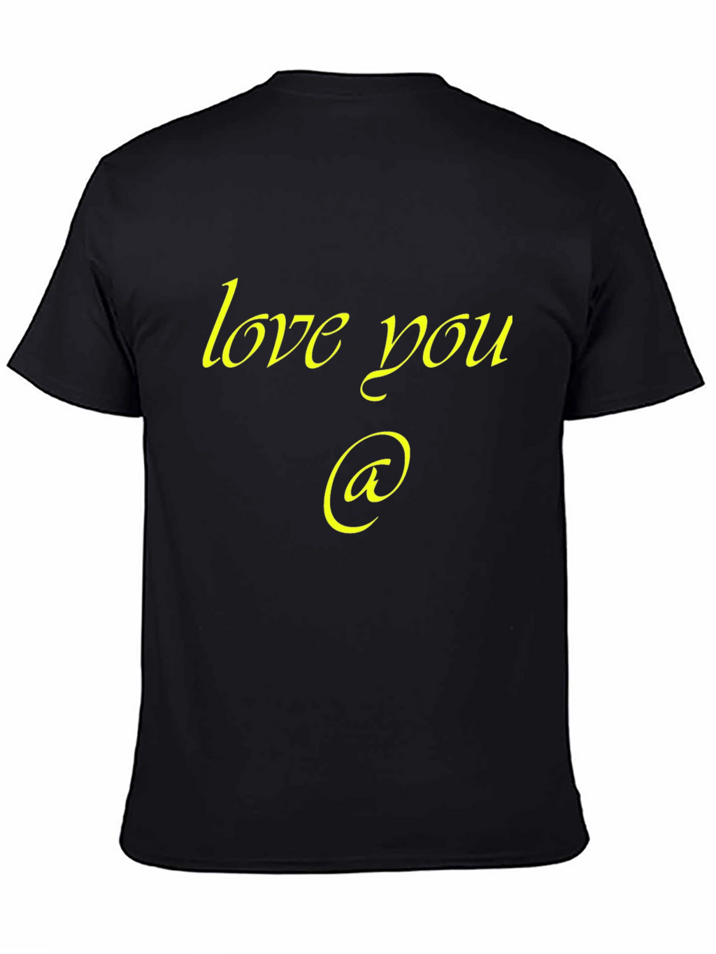 Love You Graphic Black T-Shirt