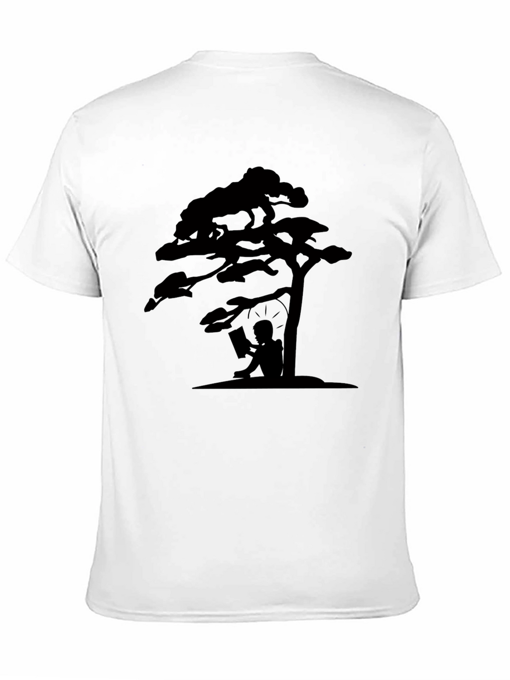 Silhouette Reading Tree Graphic Tee