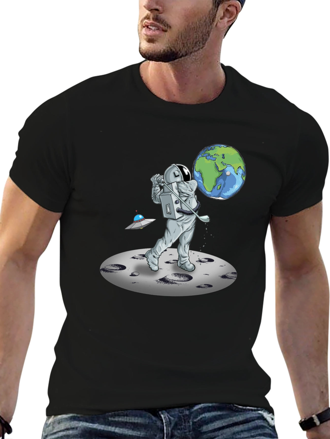 Astronaut Golfing on the Moon T-Shirt
