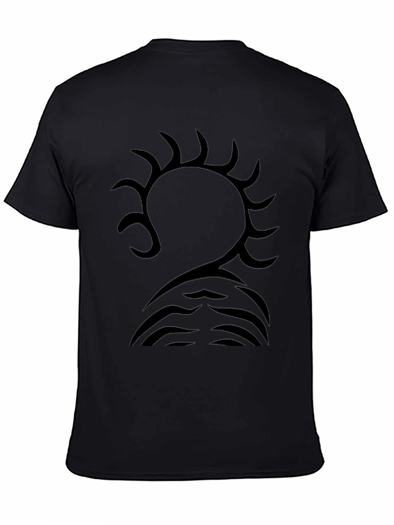 Black Tribal Graphic Tee - Unique Design