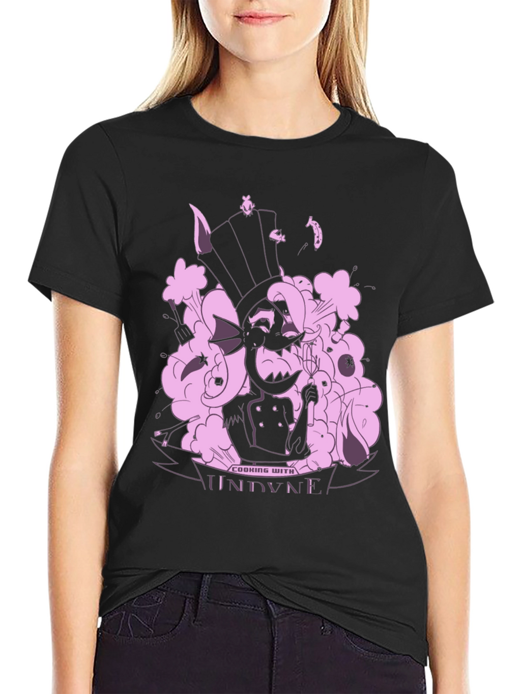 Undertale Undyne Cooking T-Shirt