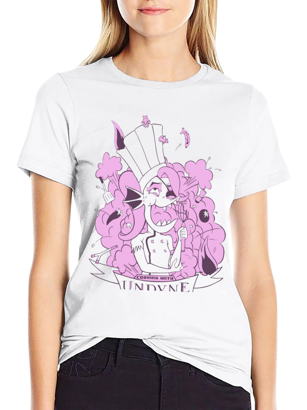 Undertale Undyne Cooking T-Shirt