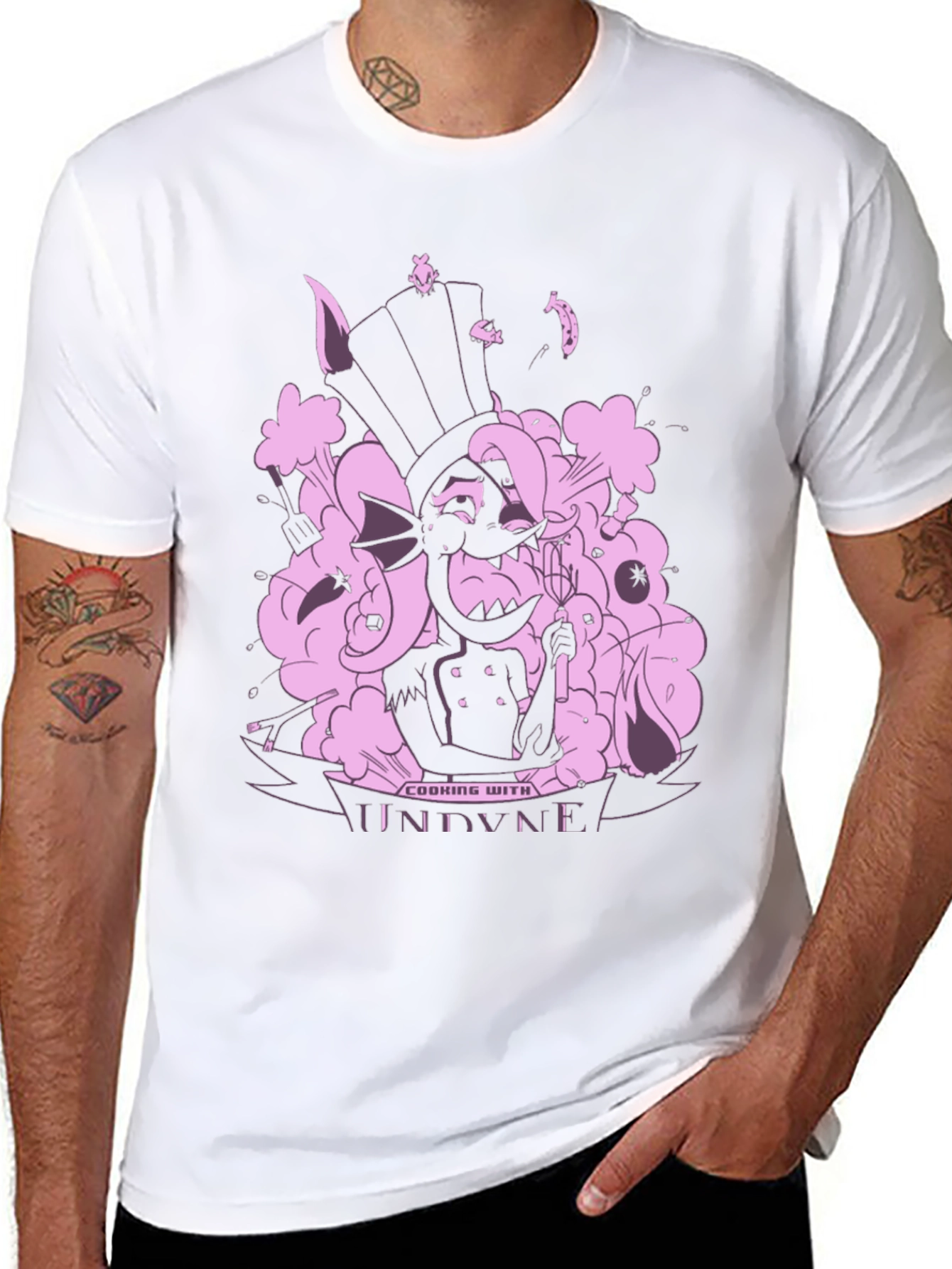 Undertale Undyne Cooking T-Shirt