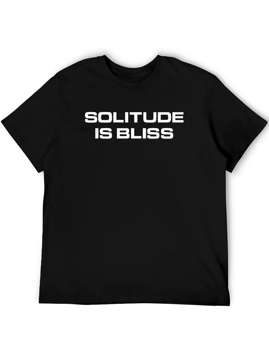 Solitude is Bliss Graphic Tee - Mens Black T-Shirt
