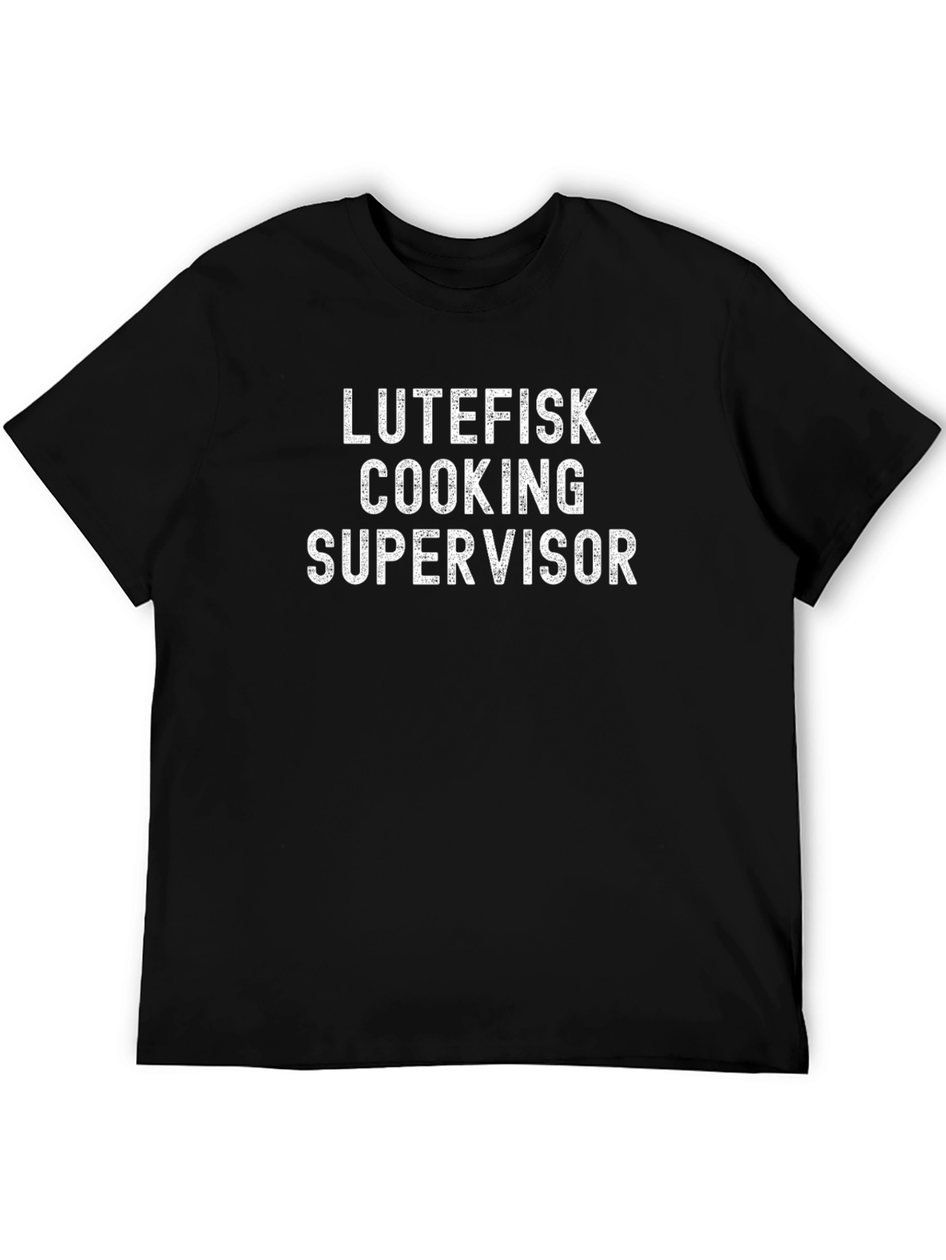 Lutefisk Cooking Supervisor T-Shirt - Funny Chef Tee