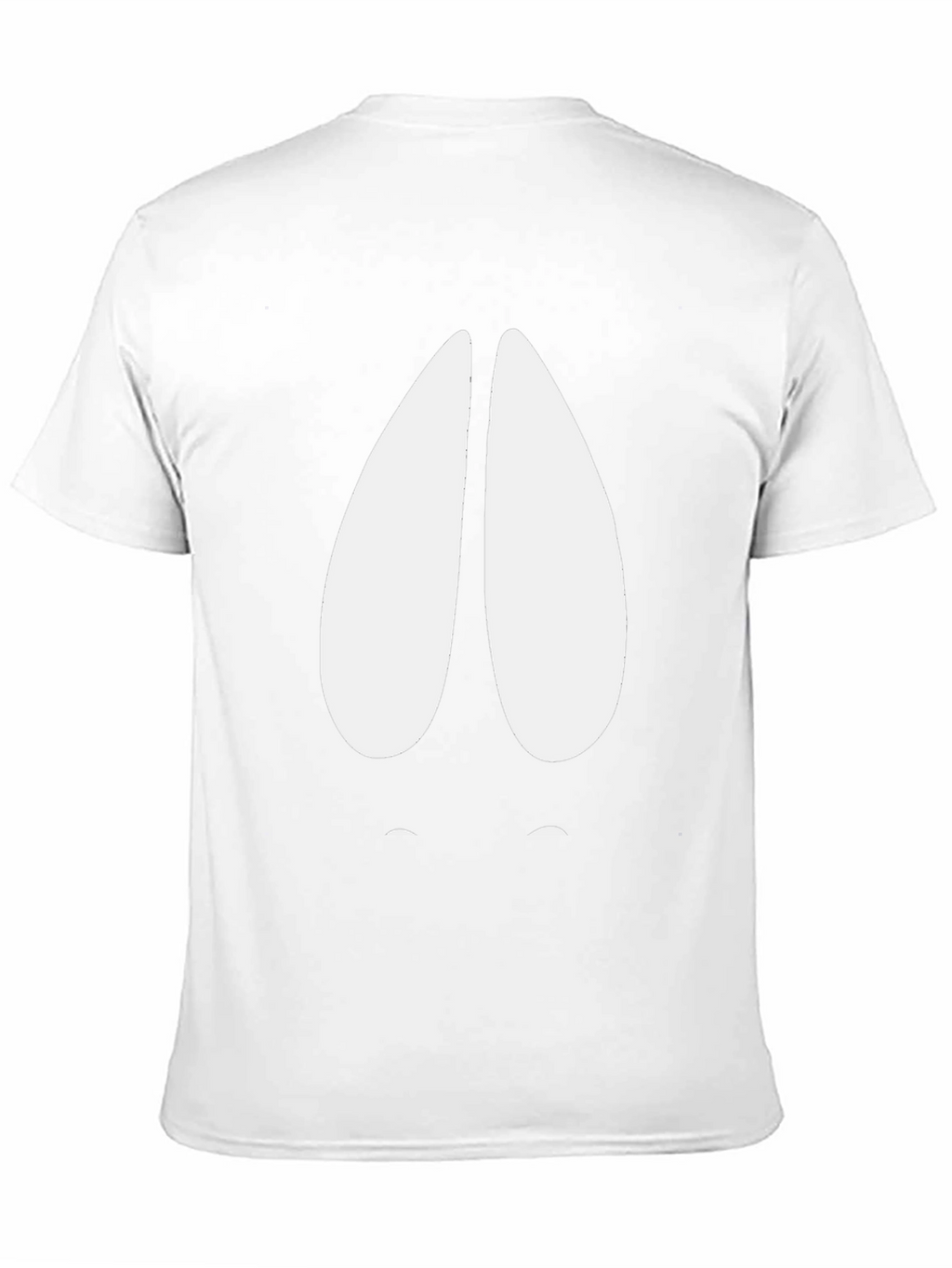 Humorous Black T-Shirt with Cartoon Hoof Print