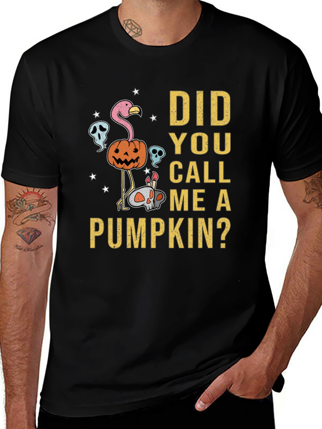Did You Call Me A Pumpkin? Halloween Graphic Tee