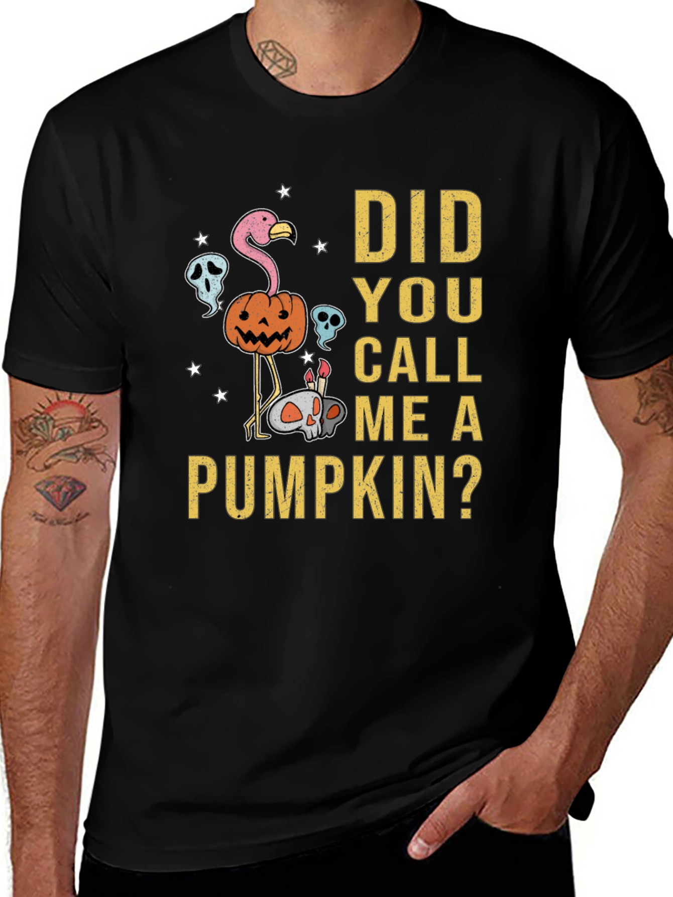 Did You Call Me A Pumpkin? Halloween Graphic Tee