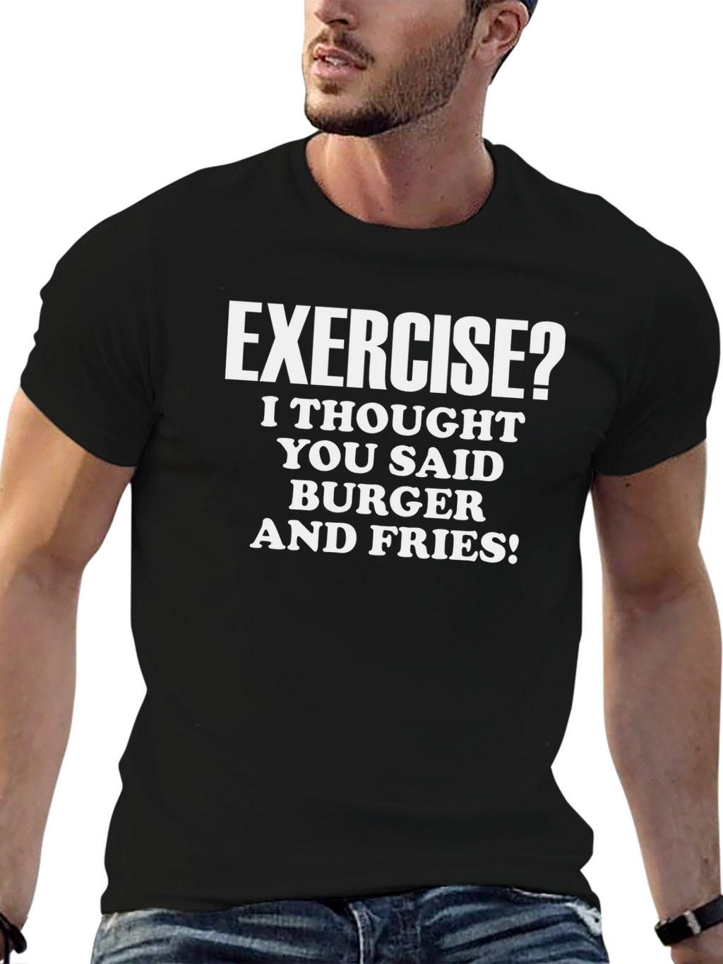 Exercise? Burger and Fries T-Shirt
