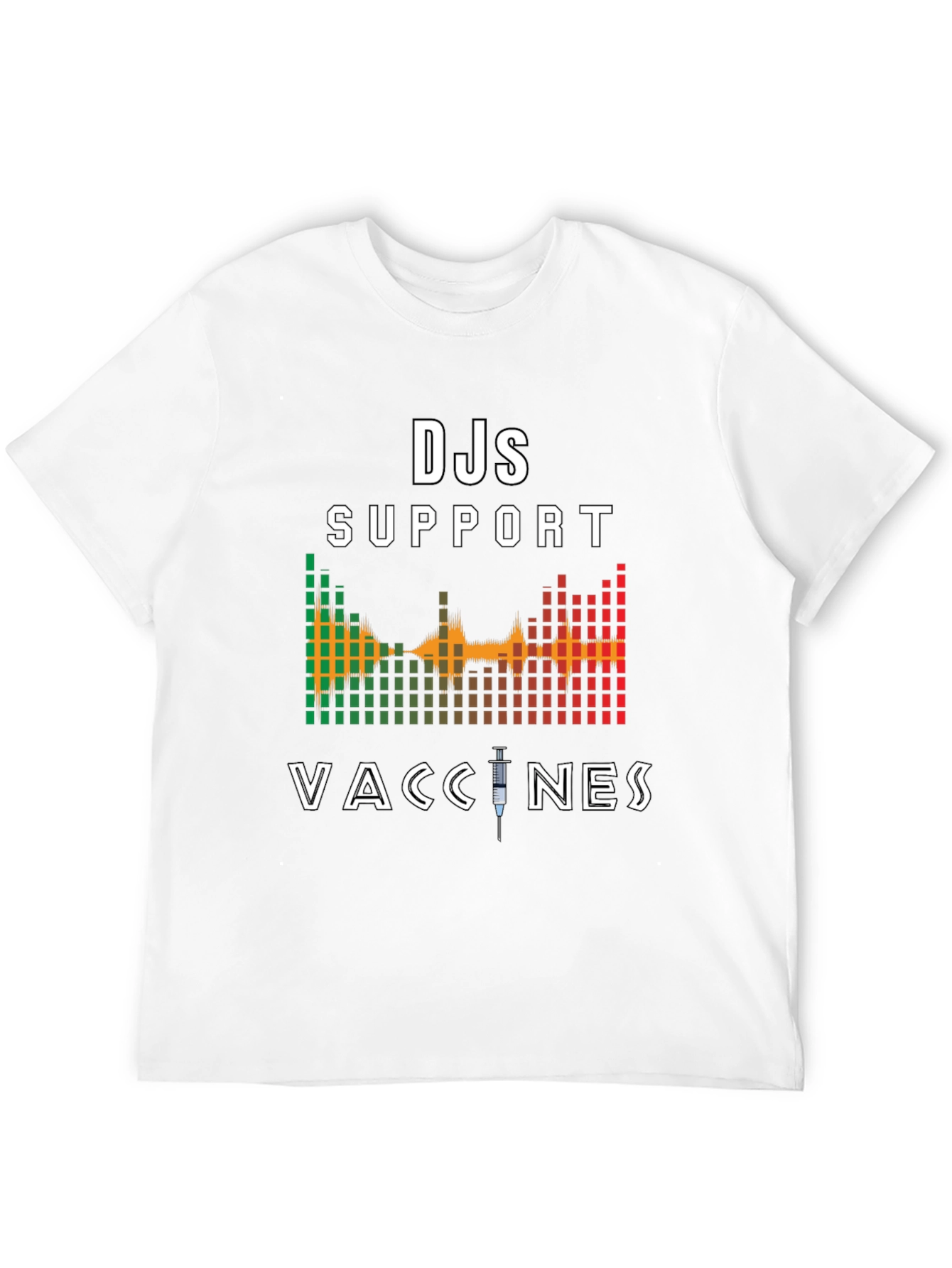 DJs Support Vaccines Graphic T-Shirt