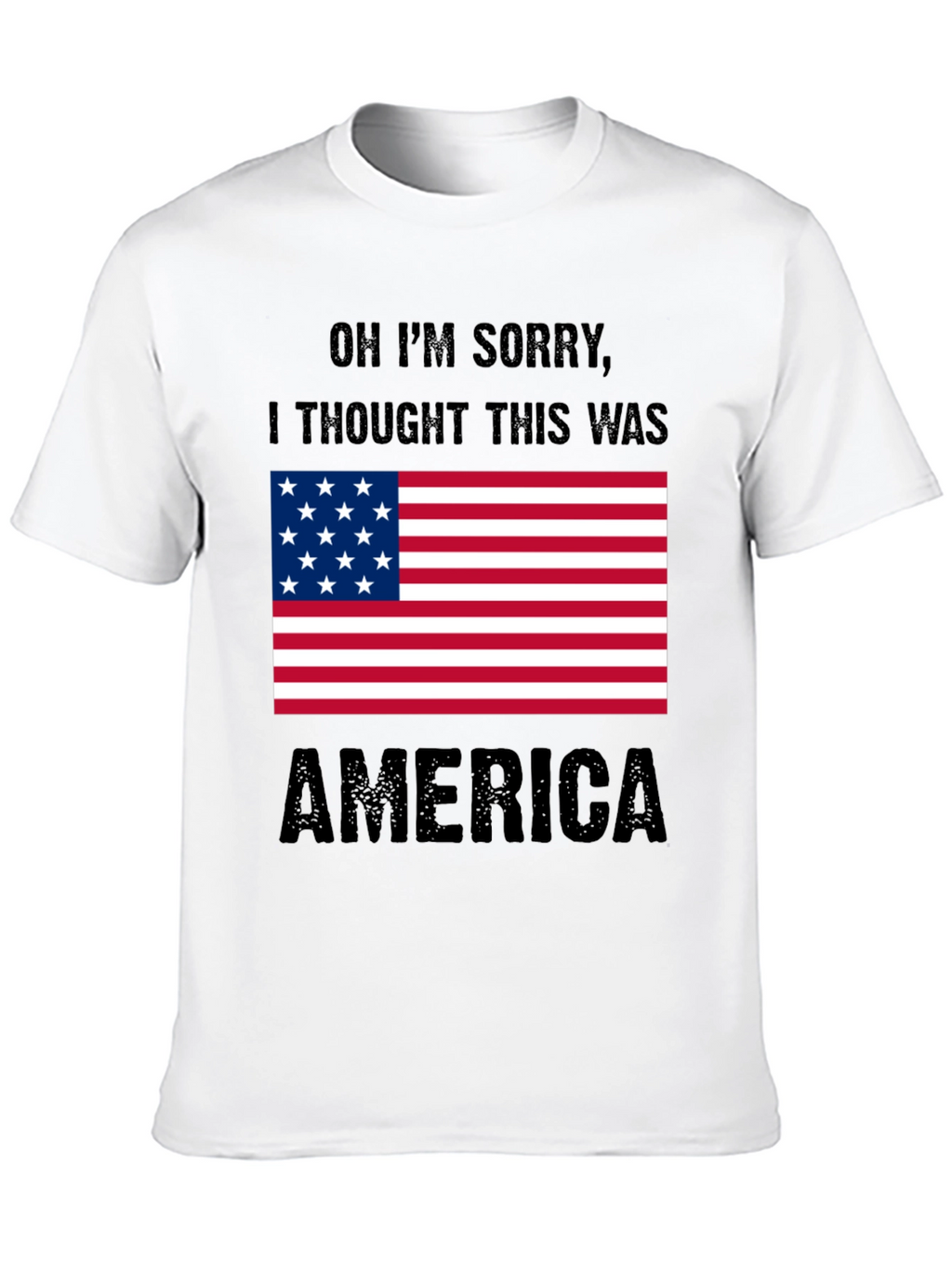 Funny America Graphic T-Shirt Patriotic Tee