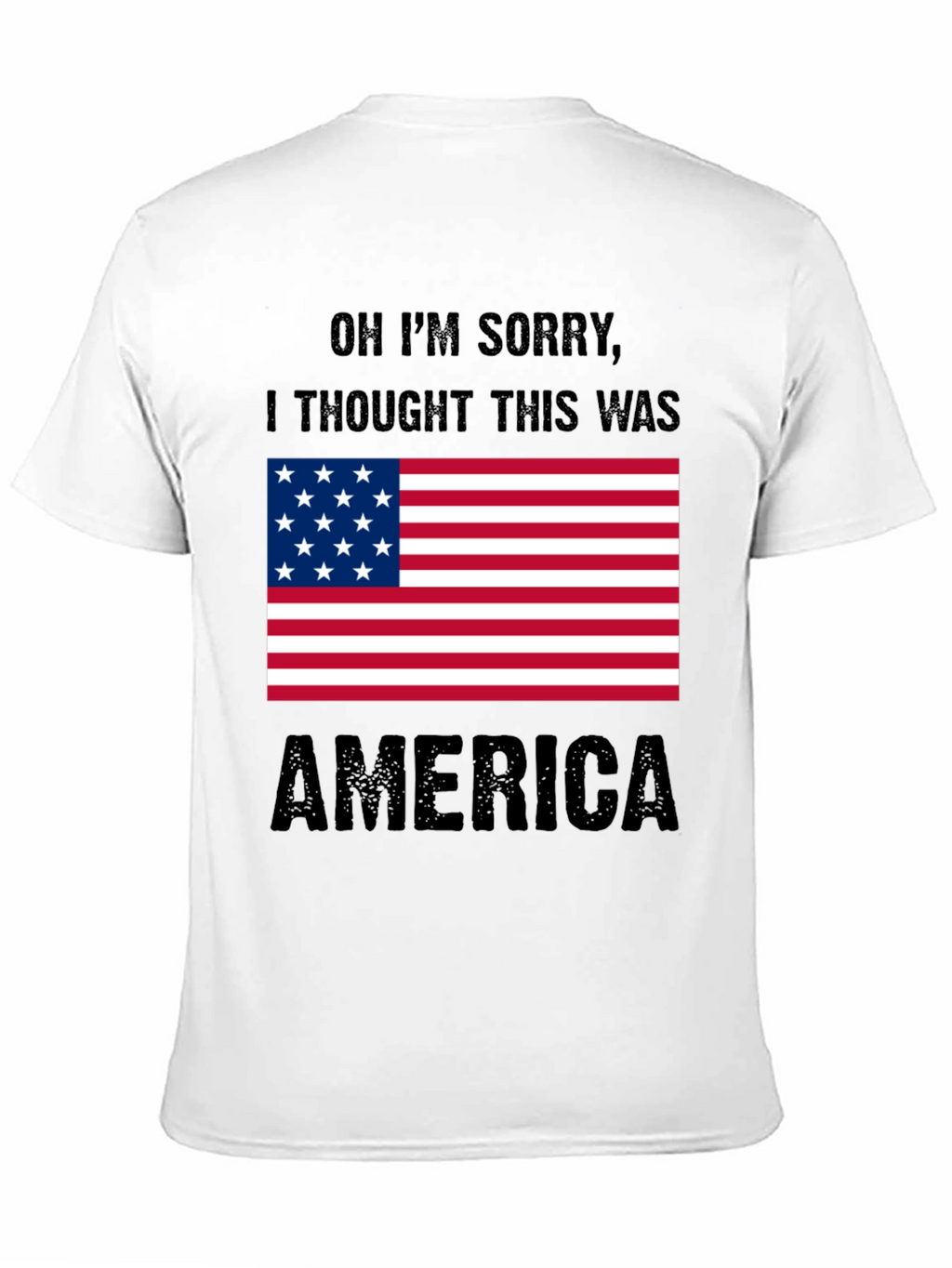 Funny America Graphic T-Shirt Patriotic Tee