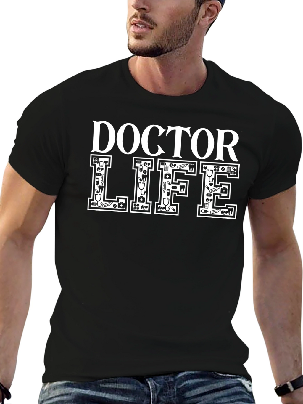 Doctor Life Graphic T-Shirt - Medical Profession Tee