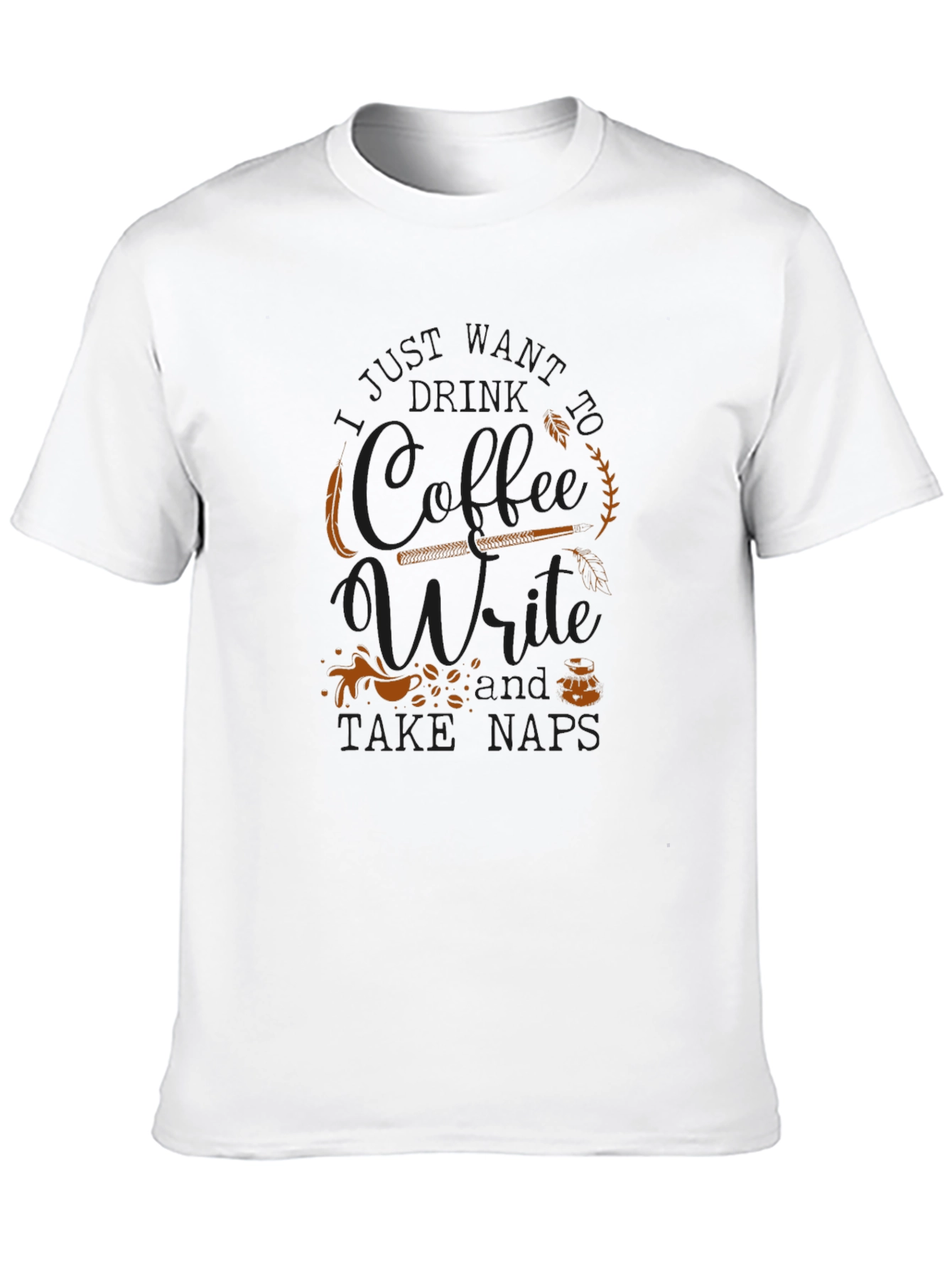Coffee Write Take Naps Graphic T-Shirt