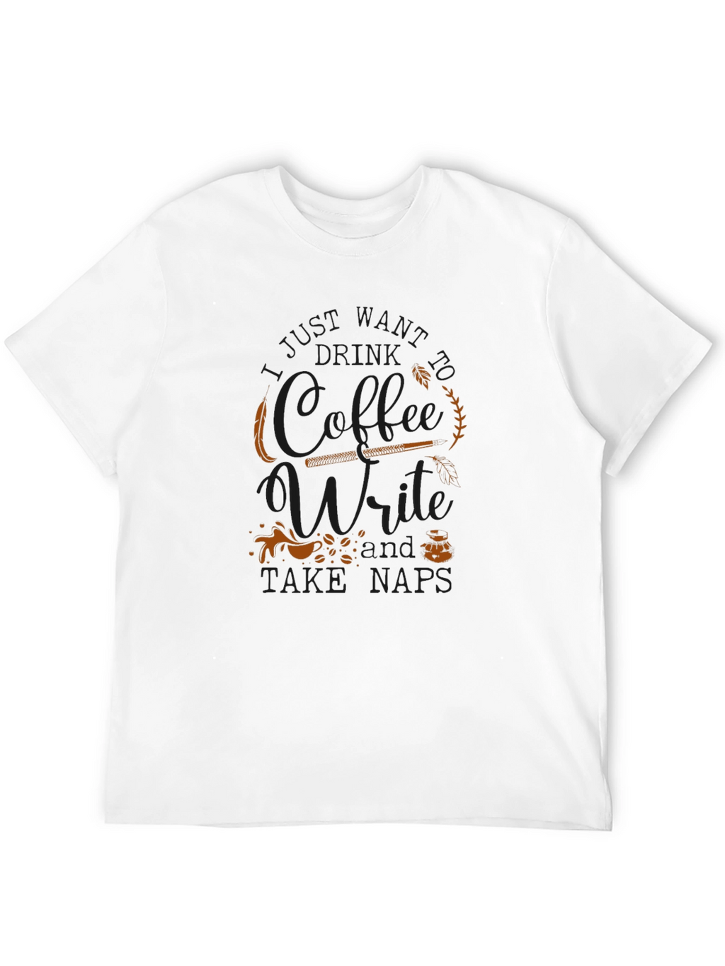 Coffee Write Take Naps Graphic T-Shirt
