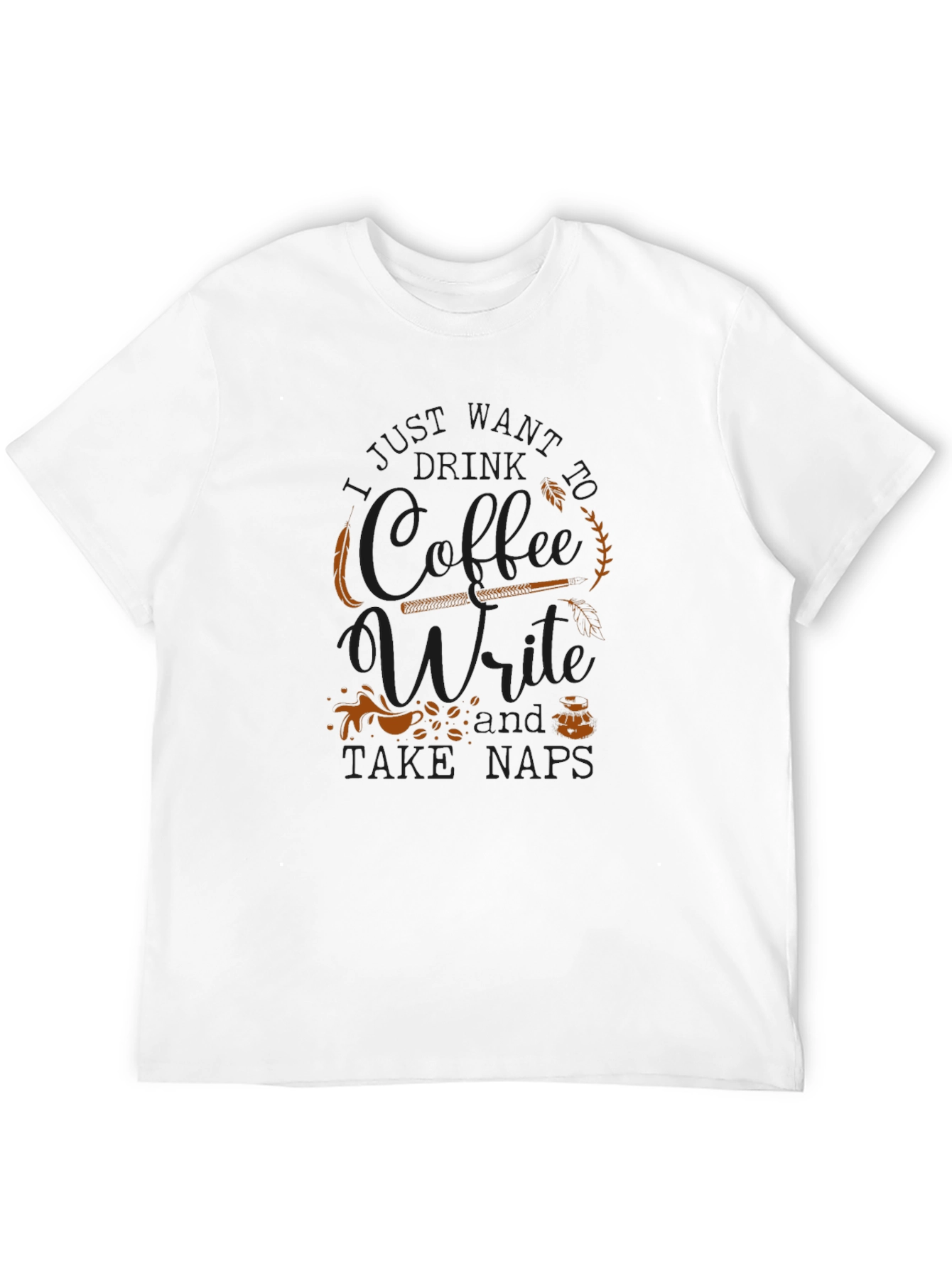 Coffee Write Take Naps Graphic T-Shirt