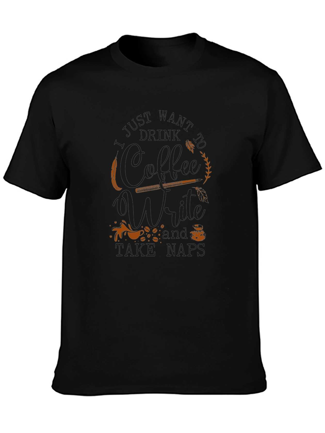 Coffee Write Take Naps Graphic T-Shirt