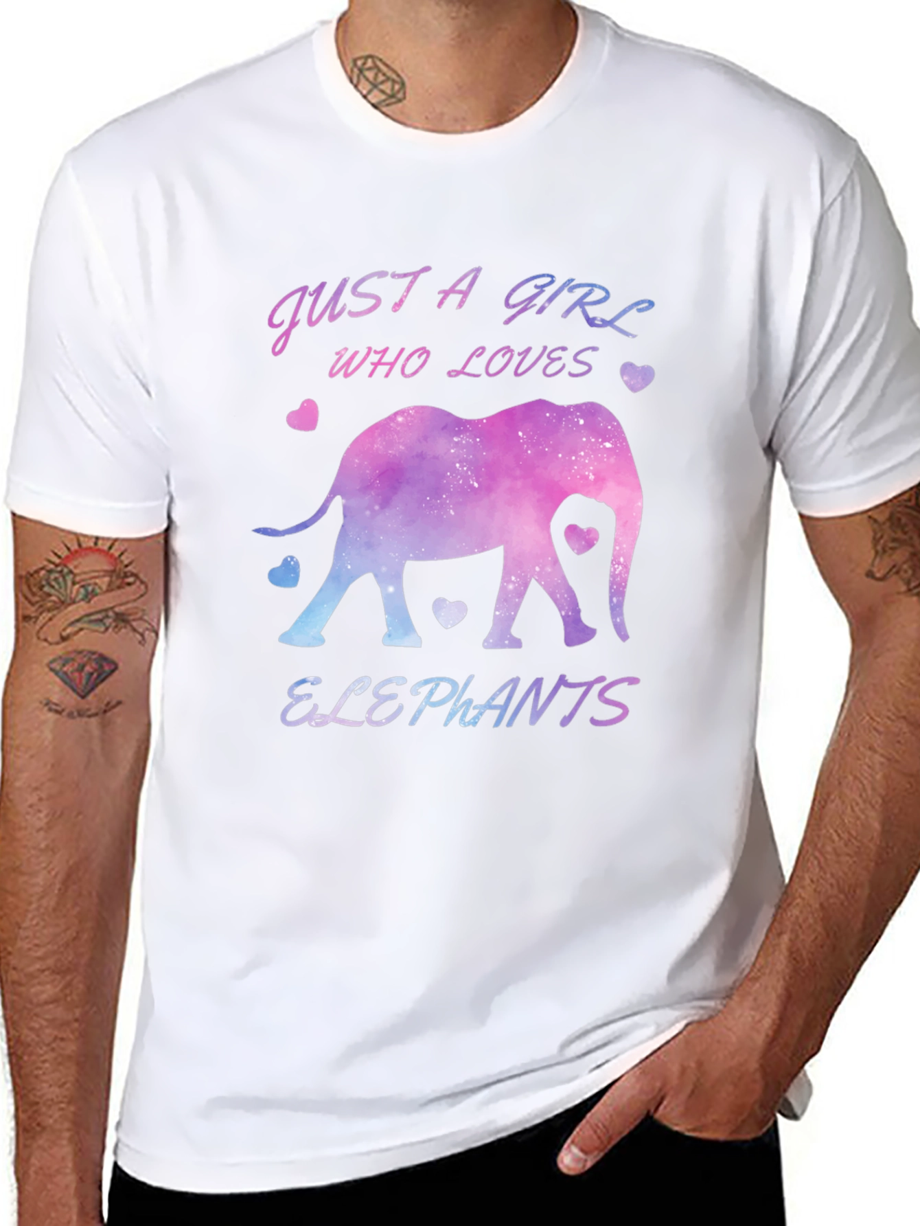 Just a Girl Who Loves Elephants T-Shirt