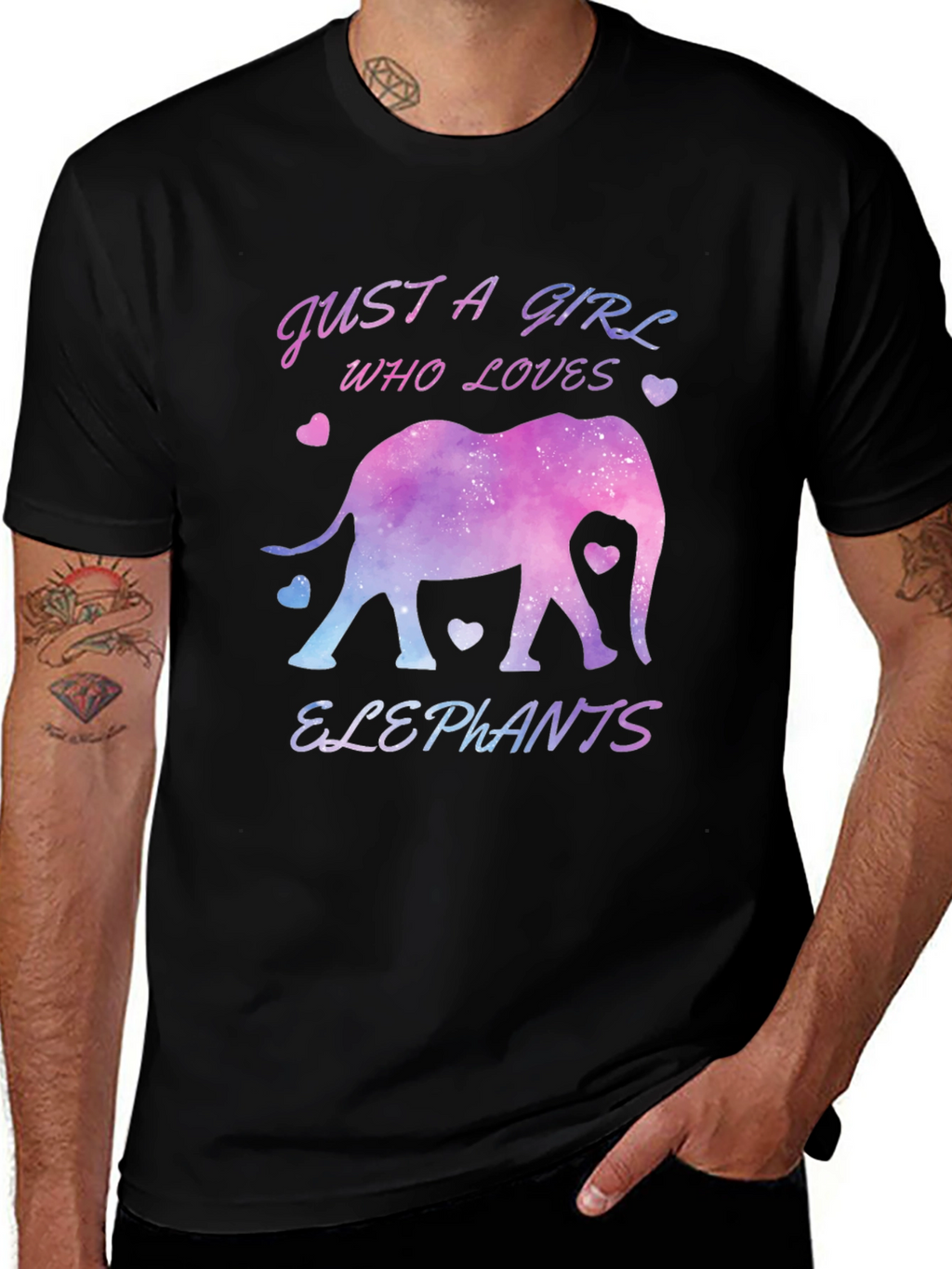 Just a Girl Who Loves Elephants T-Shirt